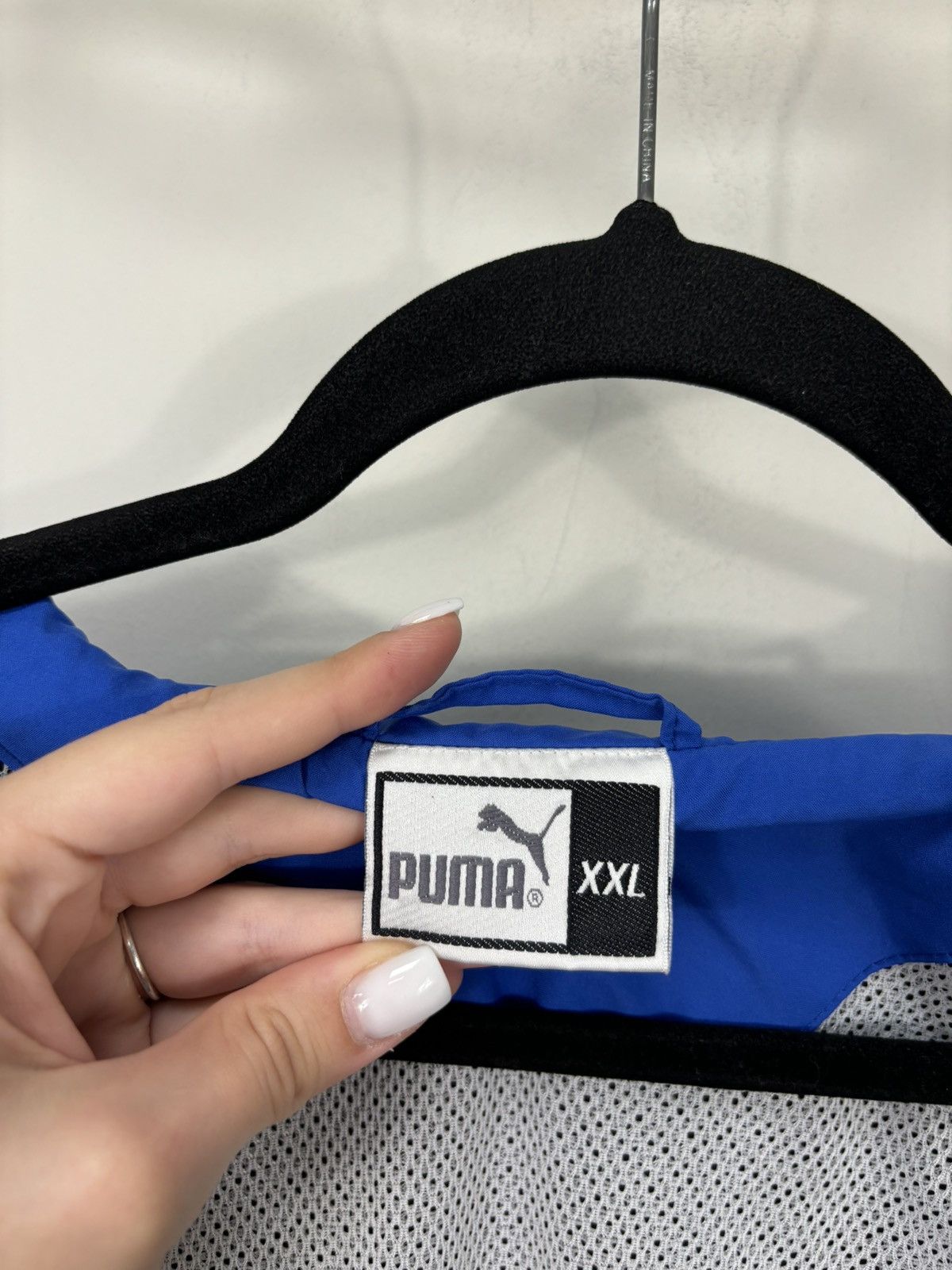 Puma Vintage Puma King IFA Football Rare Navy Nylon Track Jacket Size US XXL / EU 58 / 5 - 15 Thumbnail