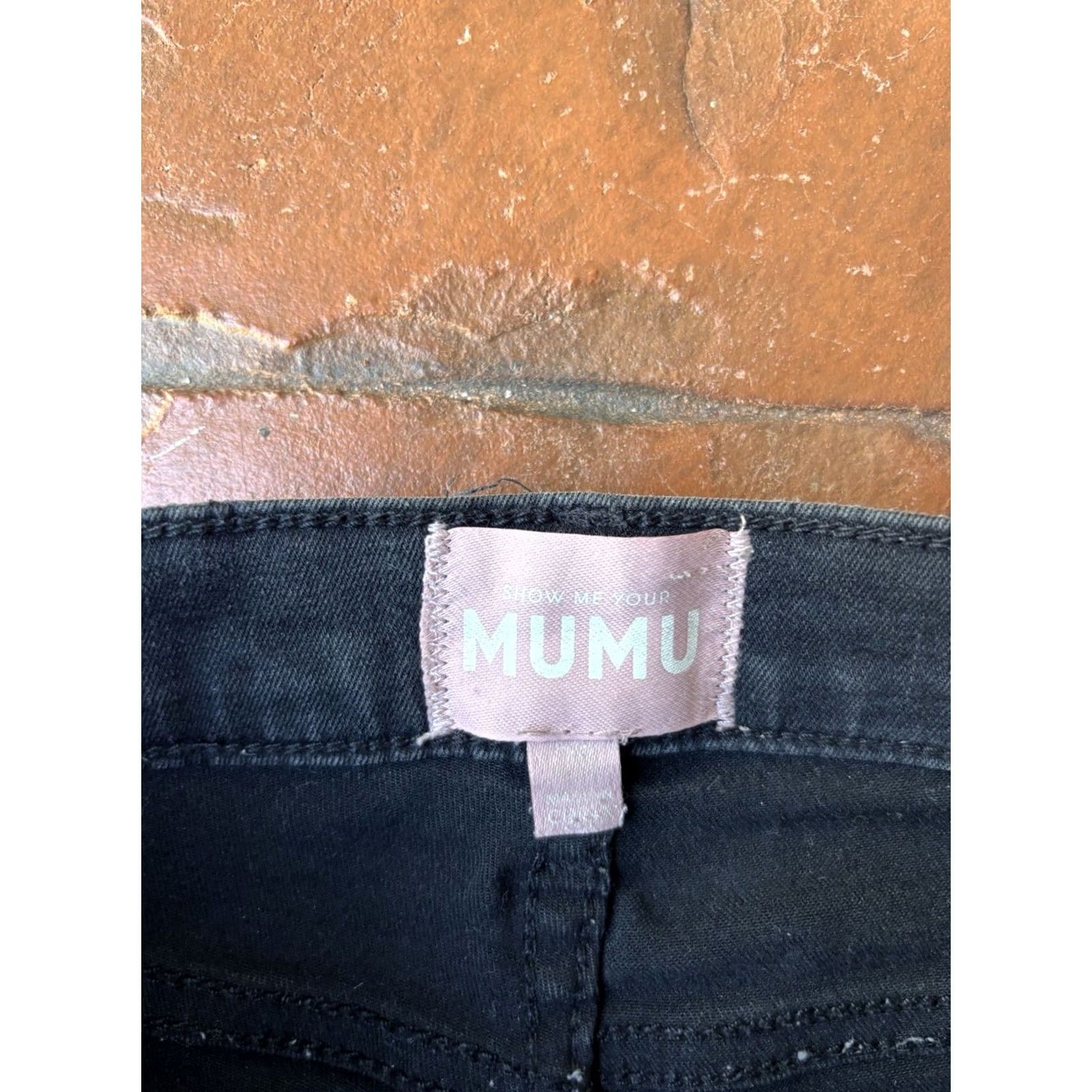 Show Me Your MuMu VINTAGE Show Me Your MuMu Soho Zip Up Skinnies Jeans Womens 28 Black Destructed Slim Denim Zip 28in Inseam Womens Jeans Size 28" / US 6 / IT 42 - 2 Thumbnail