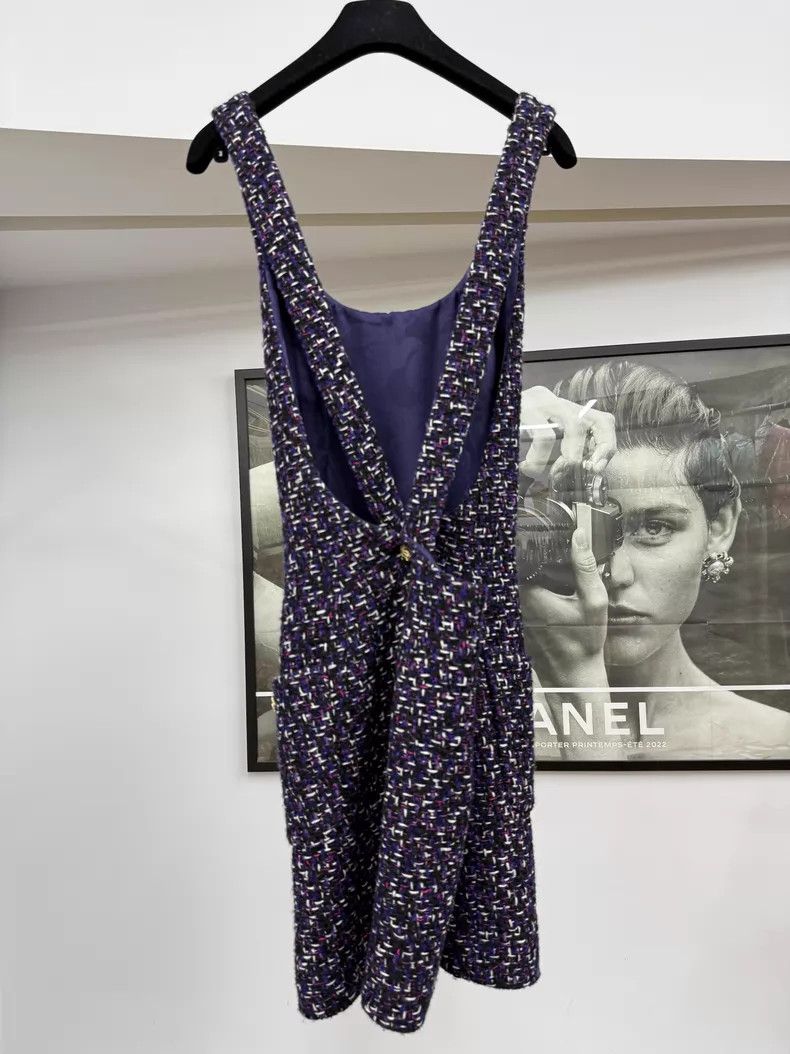 Chanel Chanel Tweed braided dress Size XS / US 0-2 / IT 36-38 - 3 Thumbnail