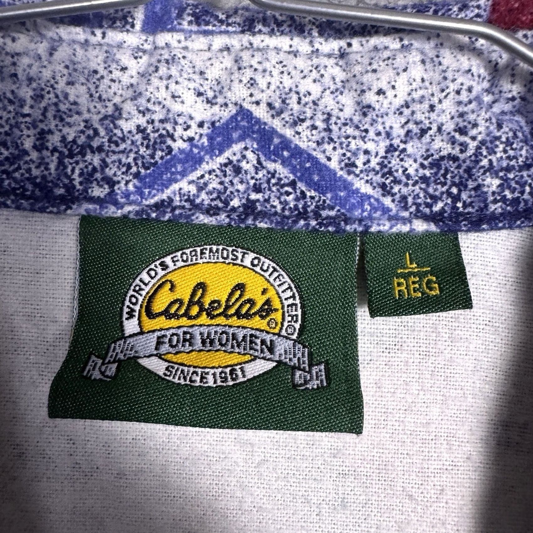 Vintage VINTAGE Cabelas Shirt Womens L Southwest Aztec Flannel USA Made Checotah Chamois Size L / US 10 / IT 46 - 5 Thumbnail