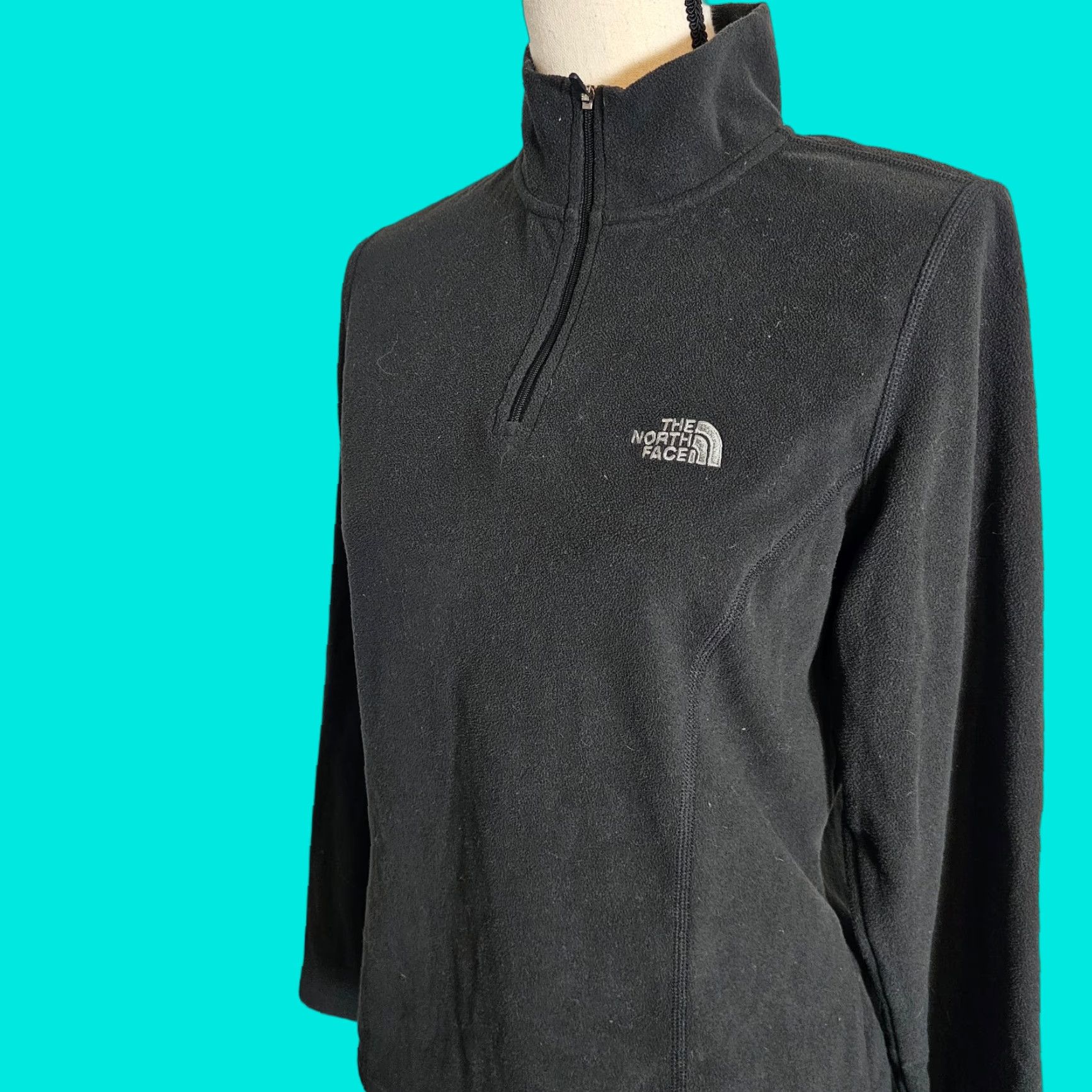 The North Face The North Face Sweatshirt Pullover 1/4 Zip Fleece Long Sleeve Women M Black Regular Size The North Face Mens Women Size M / US 6-8 / IT 42-44 - 1 Thumbnail