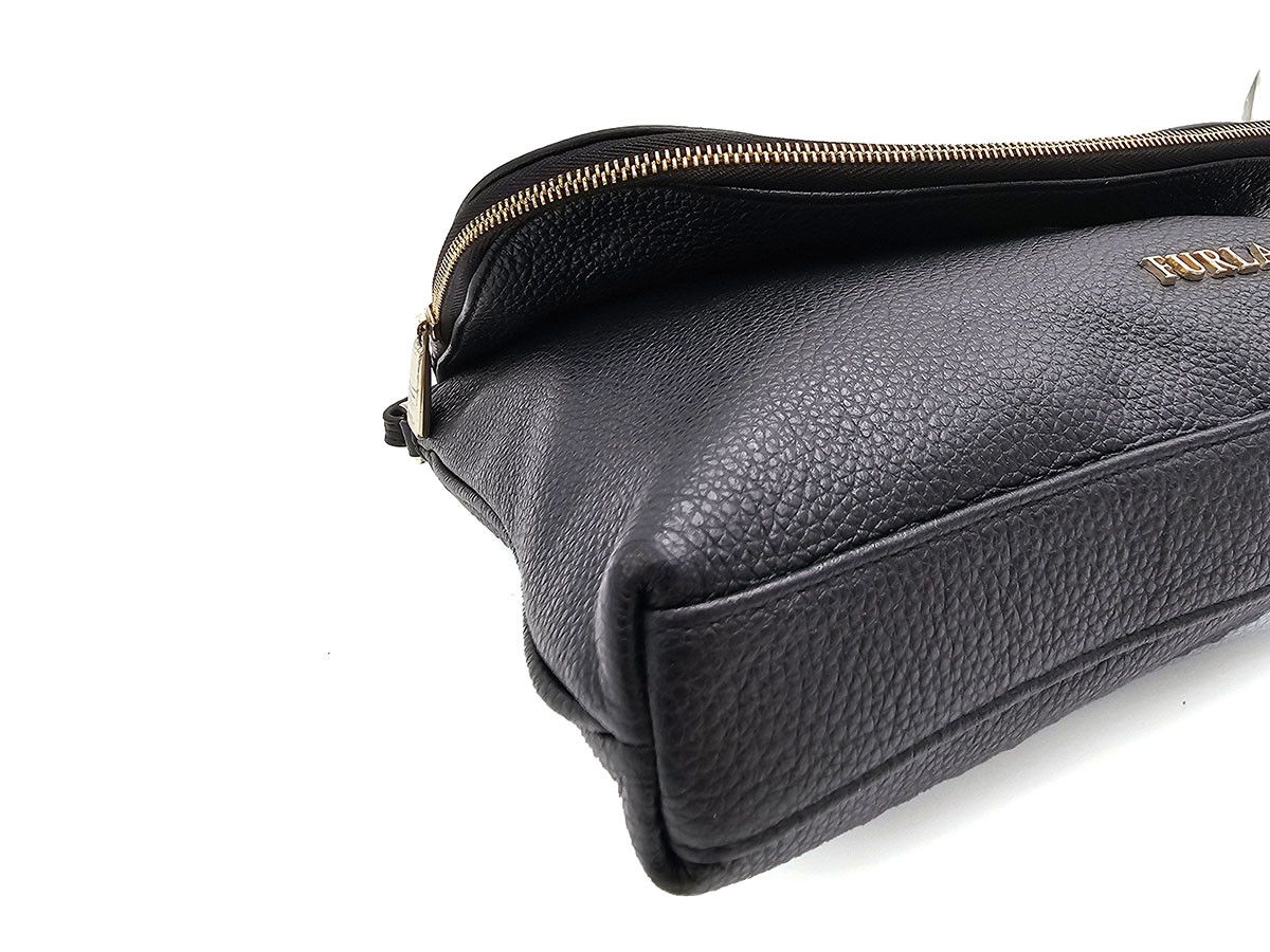 Furla Furla Noemi Black Leather Crossbody Bag Size ONE SIZE - 9 Thumbnail