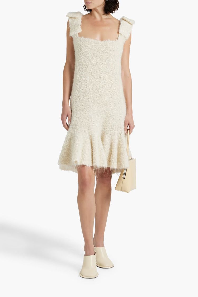 Jil Sander o1y0925 Sleeveless Mini Dress in Ivory Size S / US 4 / IT 40 - 2 Thumbnail