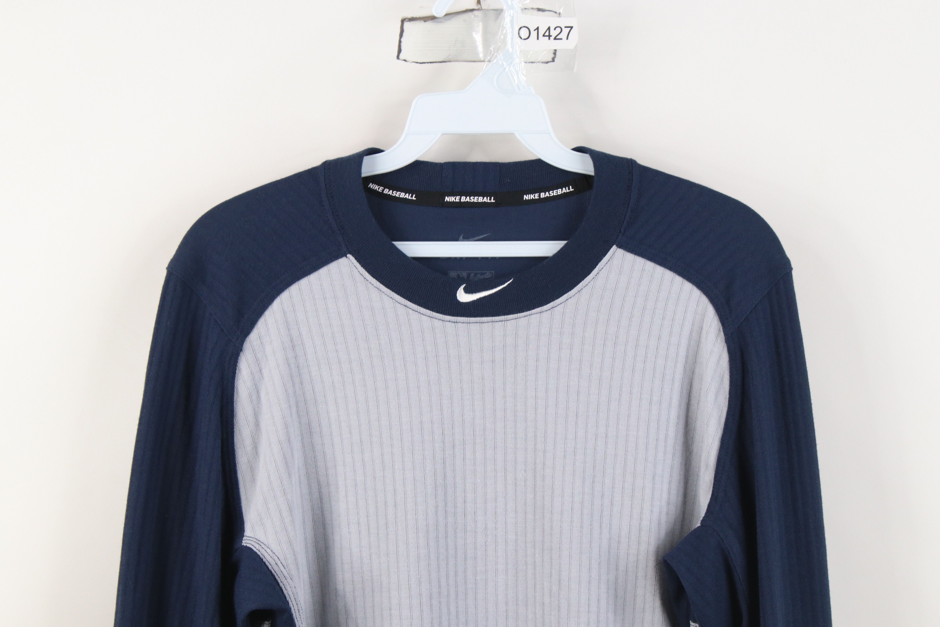 Nike Nike Baseball Center Swoosh Thermal Knit Long Sleeve T-Shirt Size US M / EU 48-50 / 2 - 2 Thumbnail
