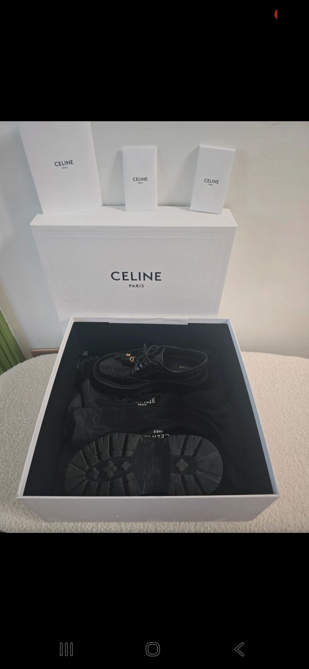 Celine Derbies CELINE “Margaret” — Édition complète Size US 7 / IT 37 - 1 Thumbnail