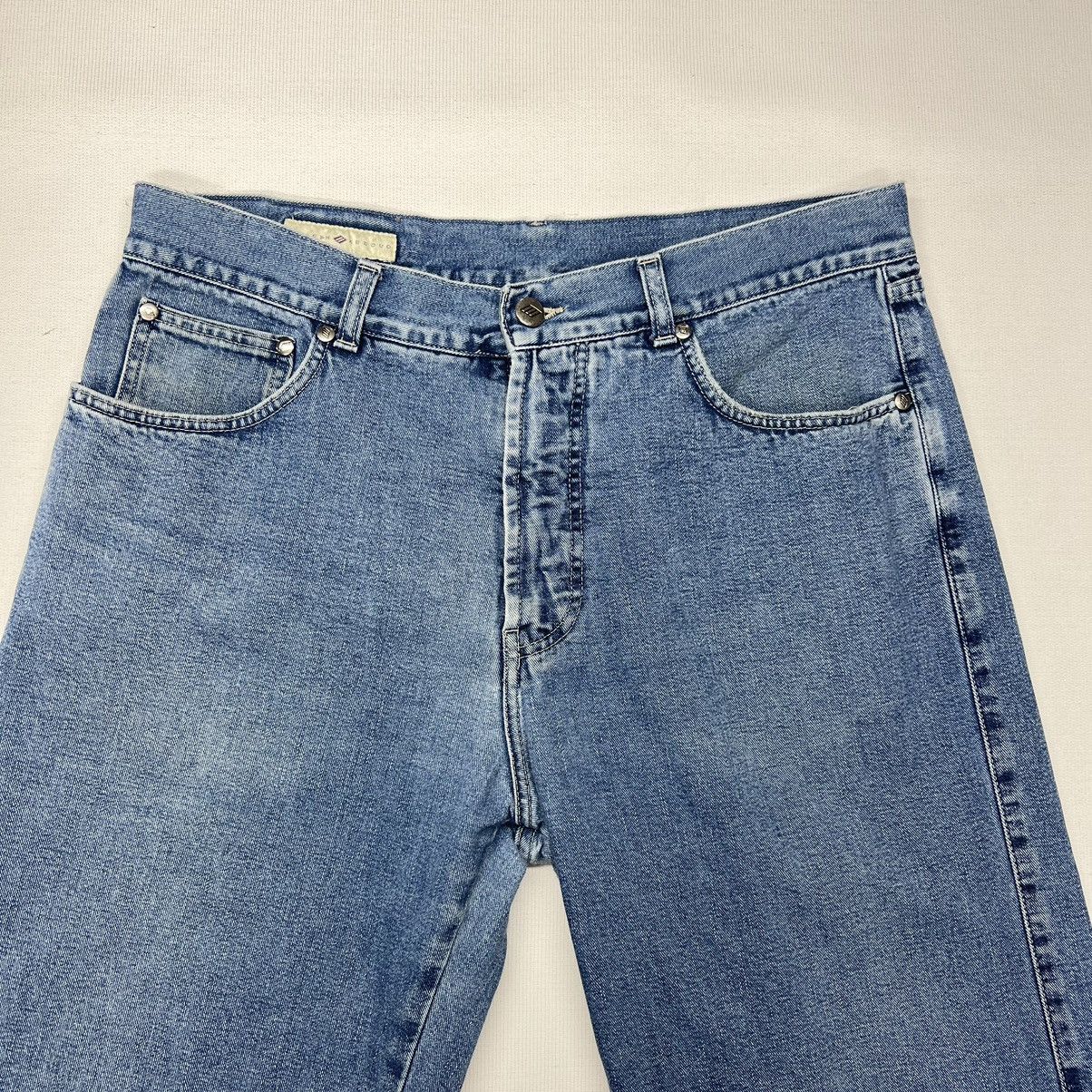 Joseph Abboud × Vintage VTG Joseph Abboud Jeans Blue Straight Cropped Denim Italy Size US 34 / EU 50 - 5 Thumbnail