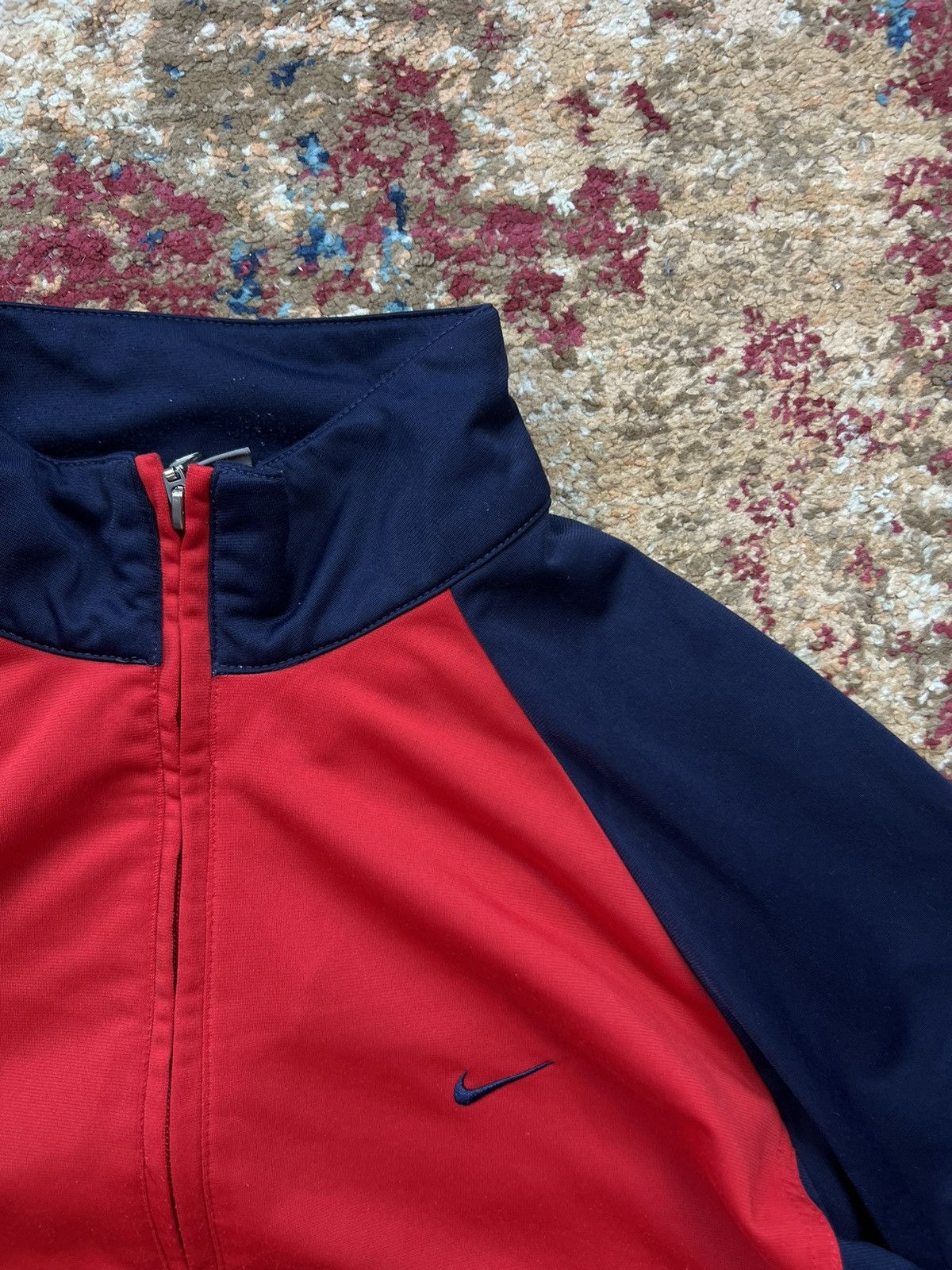 Nike × Vintage 90’s NIKE RETRO Y2K SWOOSH LOGO TRACK JACKET Size US L / EU 52-54 / 3 - 3 Thumbnail