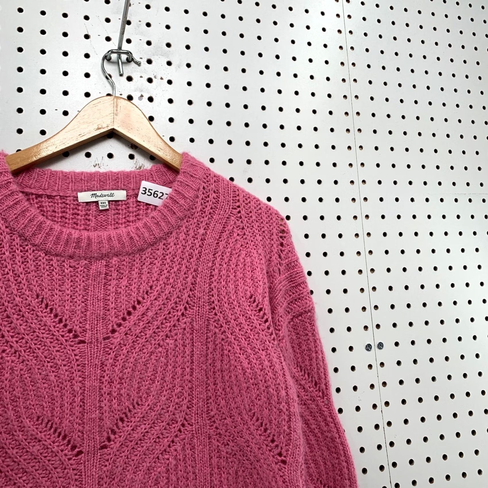 Madewell Madewell Alpaca Blend Knit Sweater Womens XXS Piknk Loose Knit Size XXS / US 00 / IT 34 - 5 Thumbnail
