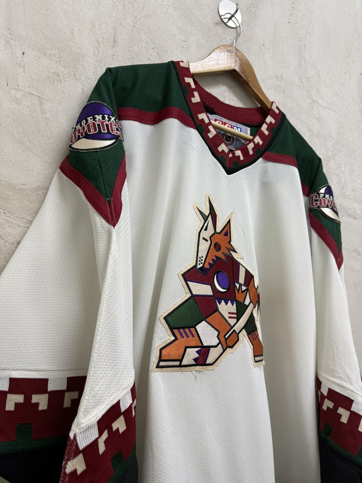 Ccm Vintage 90s Phoenix Coyotes Home Jersey Arizona NHL Size US XXL / EU 58 / 5 - 2 Thumbnail