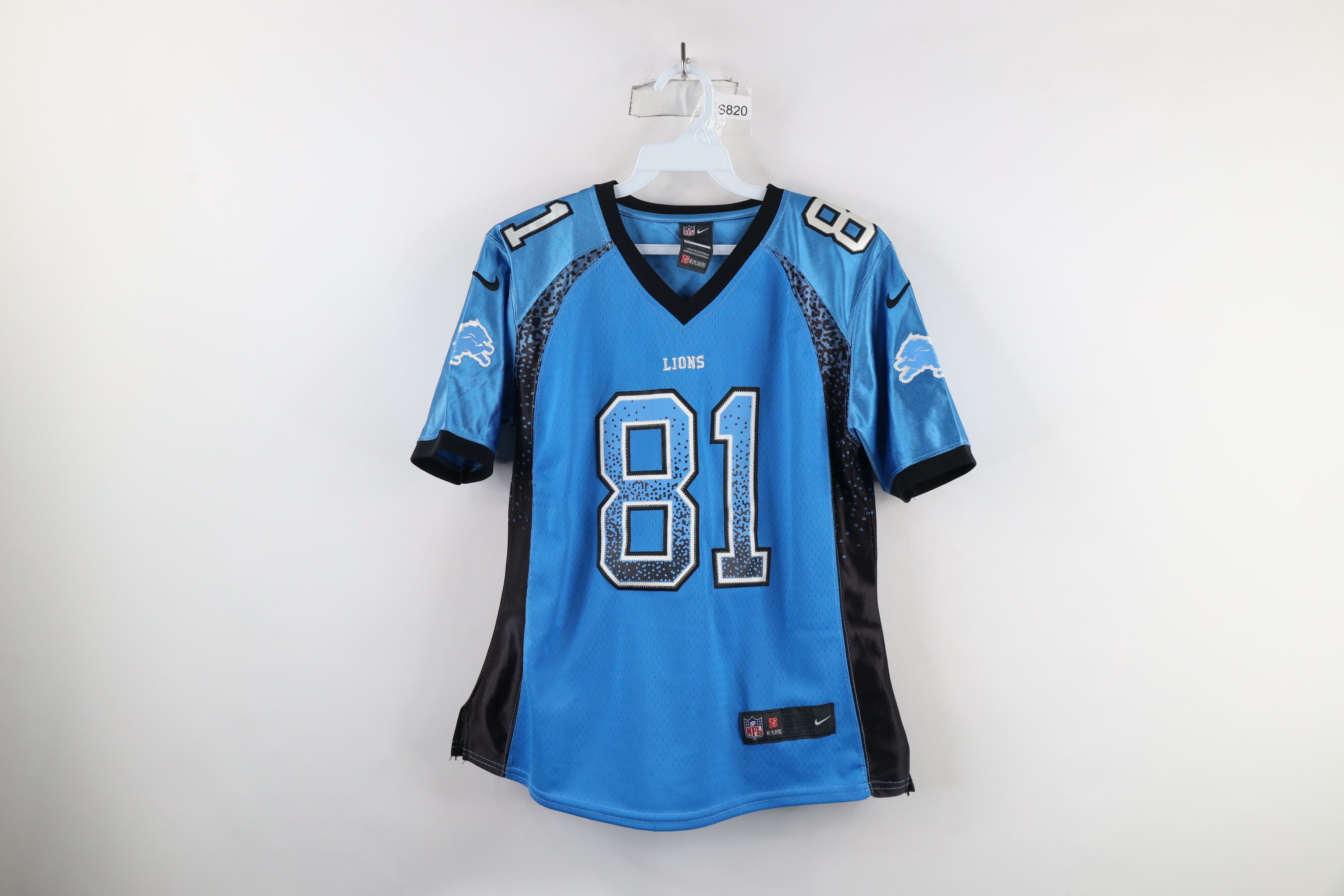 Nike × Vintage Nike On Field Johnson Detroit Lions Football Jersey Blue #81 Size S / US 4 / IT 40 - 1 Thumbnail