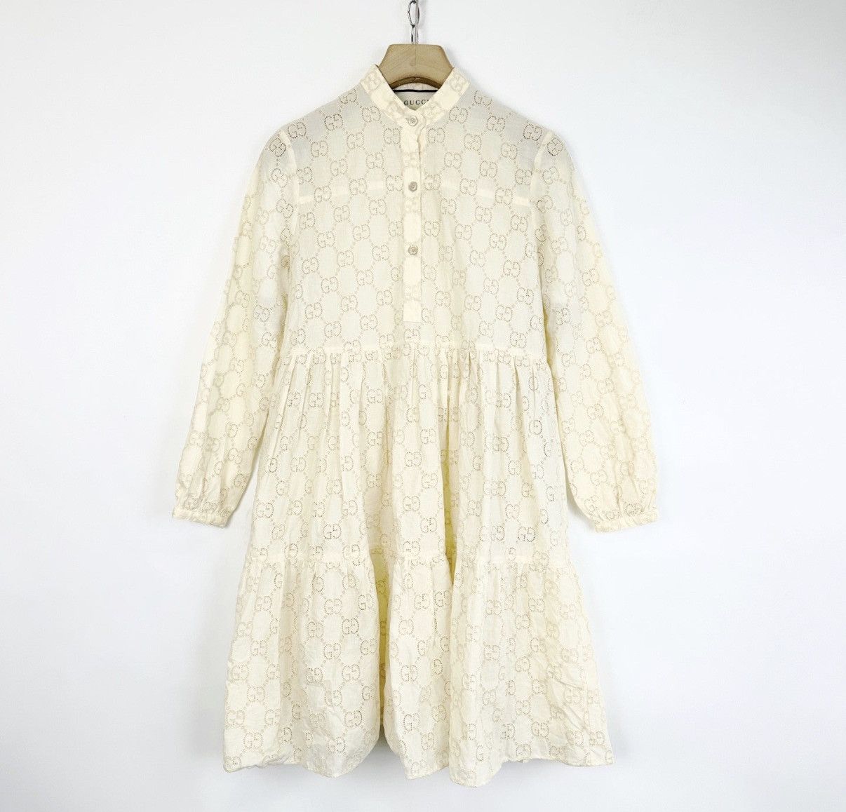 Gucci Gucci Double G Embroidered Logo Dress K12 Size XS / US 0-2 / IT 36-38 - 1 Thumbnail