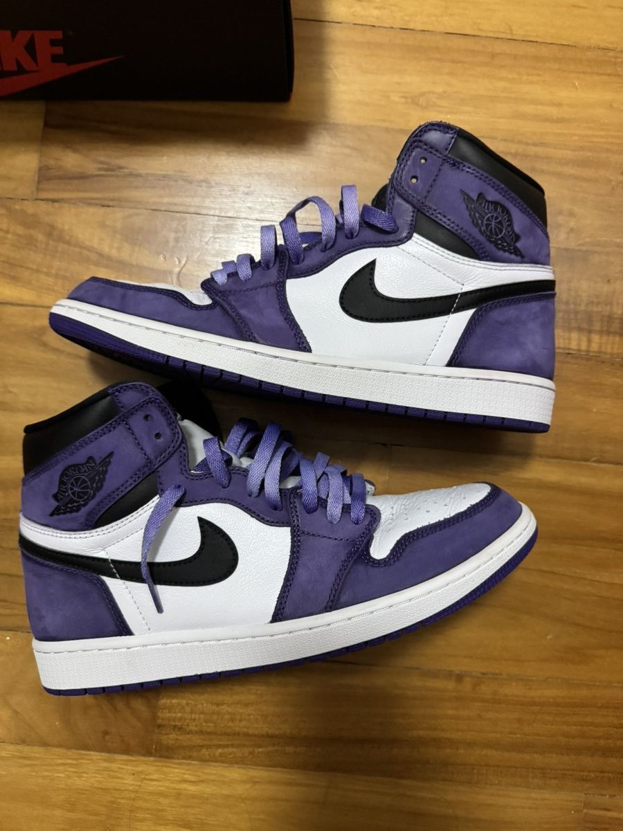 Jordan Brand Air Jordan 1 ‘Court Purple’ Size US 12 / EU 45 - 2 Thumbnail