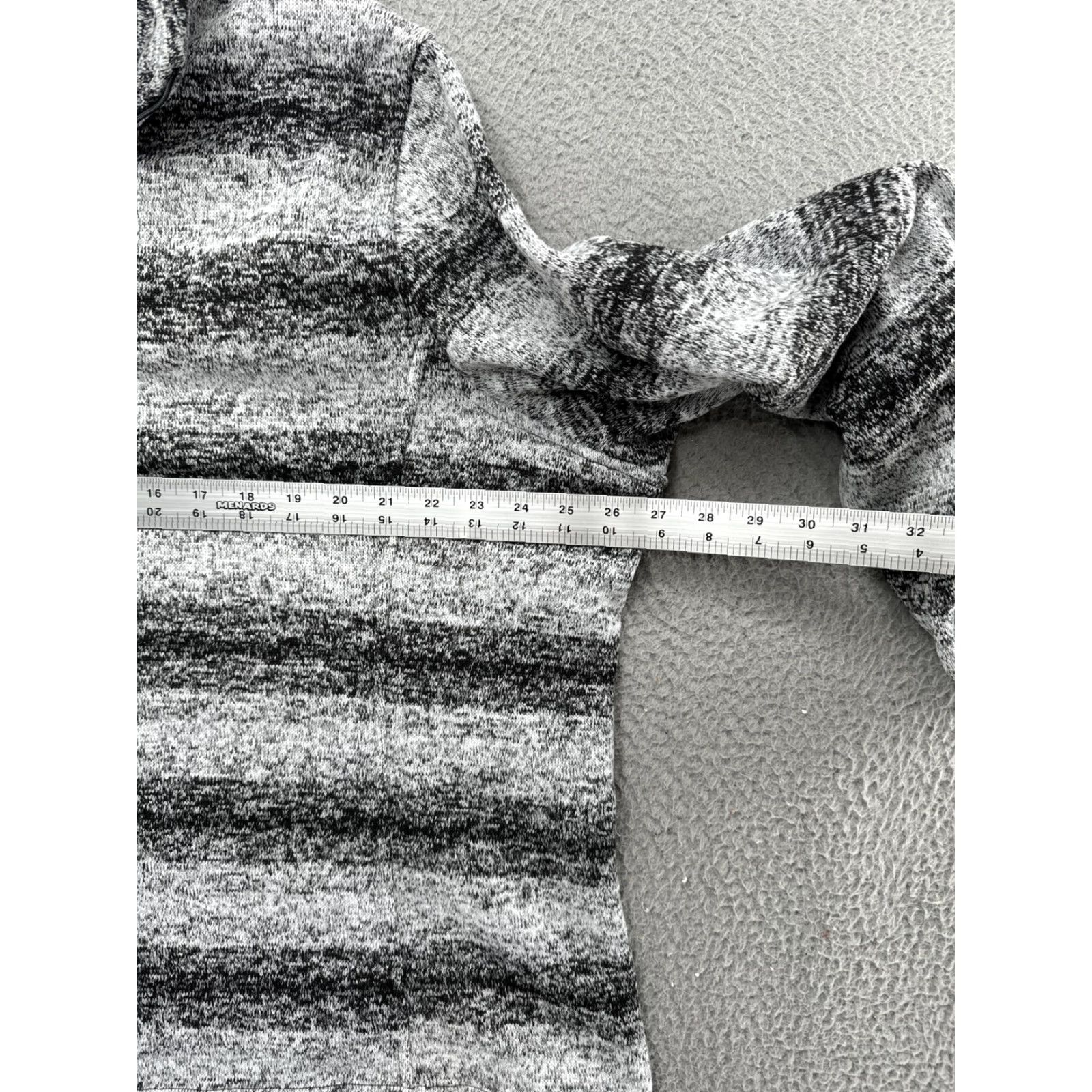 Lands' End Lands' End 1/4 Zip Fleece Jacket Black White Striped Plus 2X Women's Po Size XXL / US 16-18 / IT 52-54 - 5 Thumbnail