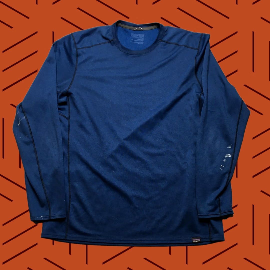 Patagonia Patagonia Capilene Midweight Shirt Mens L Blue Long Sleeve Baselayer Top Size US L / EU 52-54 / 3 - 1 Thumbnail
