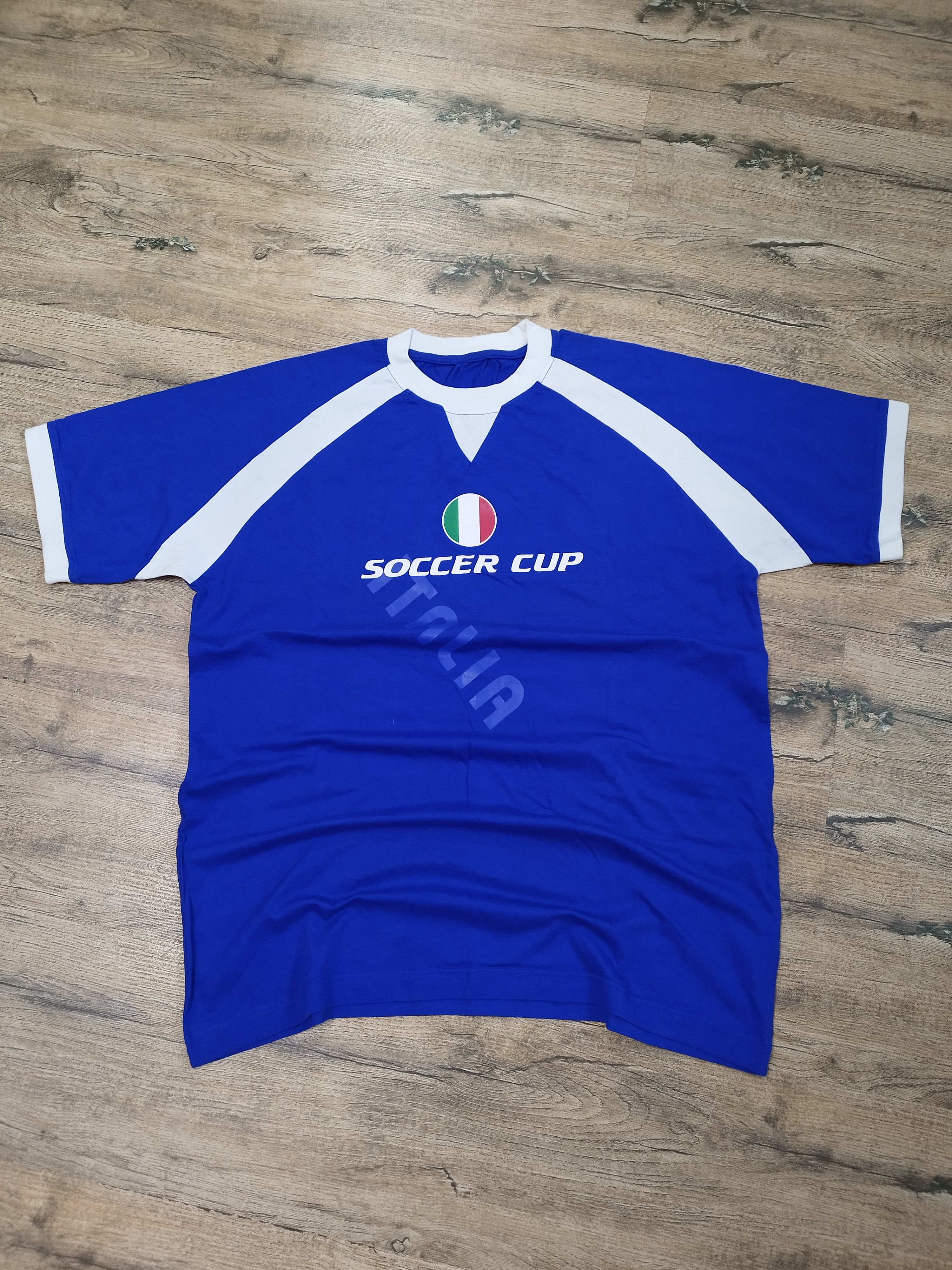 Casablanca Vintage Italia Soccer Cup Jersey T-Shirt Size M Italy Size US M / EU 48-50 / 2 - 1 Thumbnail