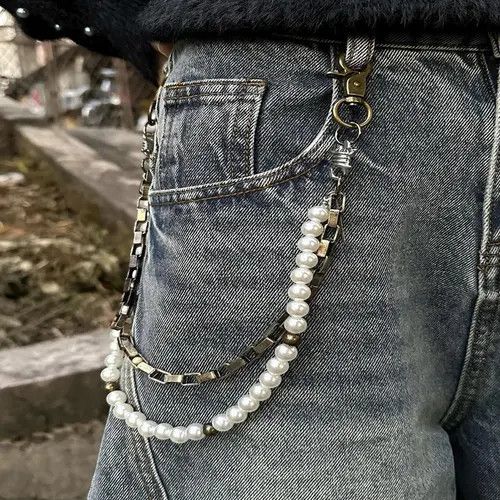 Other 906Double Layer Pearl & Gold Wallet Chain Size ONE SIZE - 5 Thumbnail