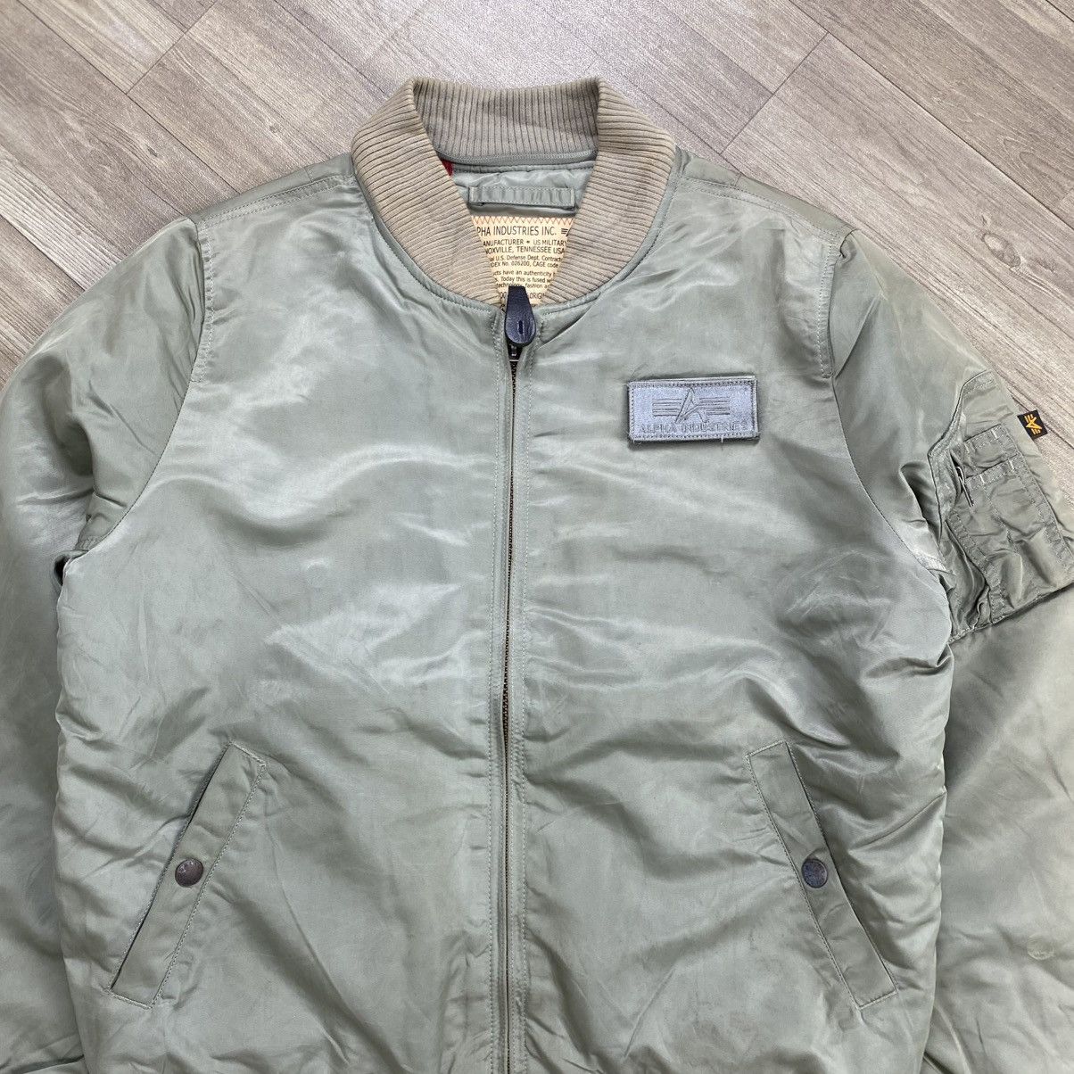 Alpha Industries 1968 Vintage Alpha Industries MA-1 OG Military Bomber Jacket Size US M / EU 48-50 / 2 - 2 Thumbnail