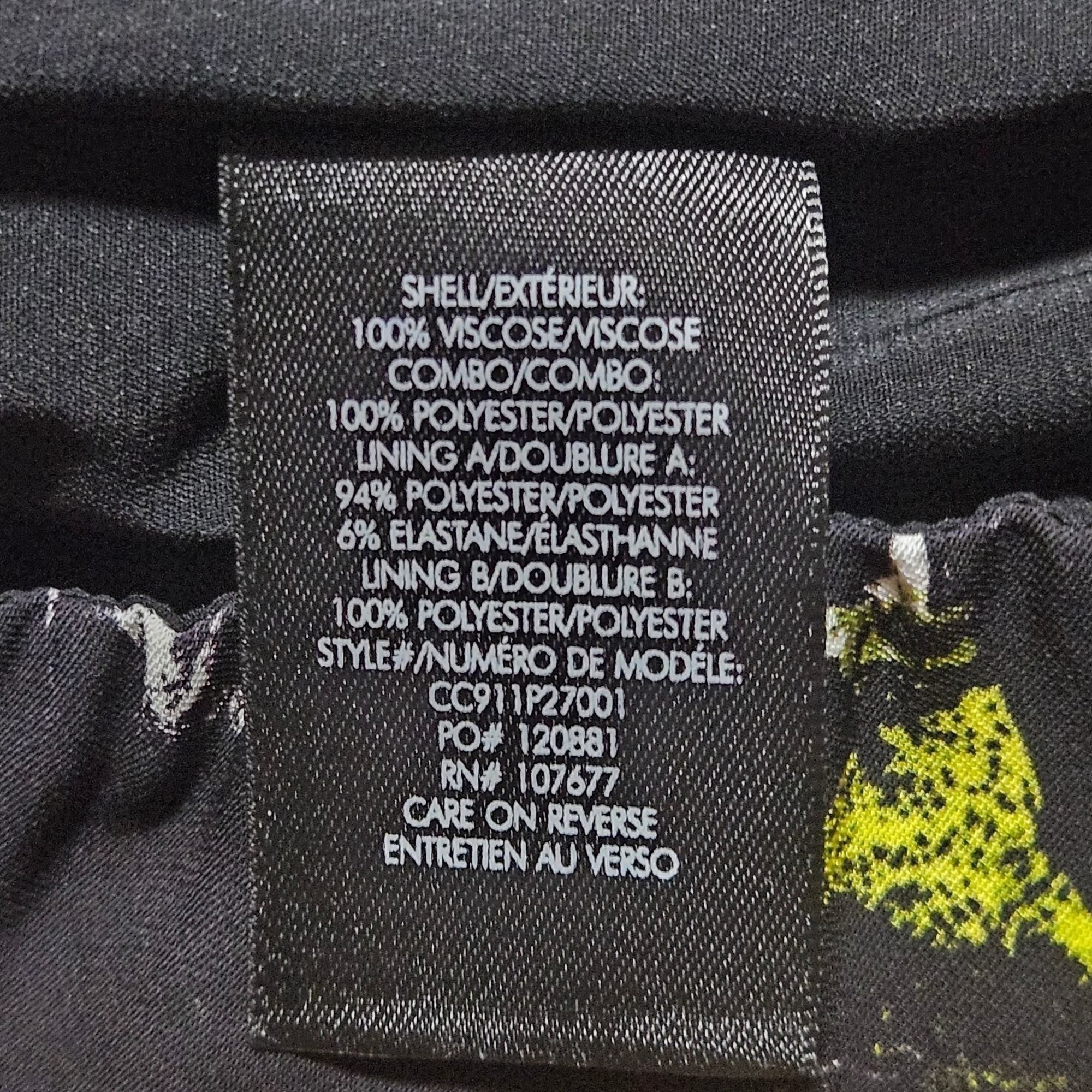 Alice + Olivia Alice + Olivia Women’s LS Blouse Black/Yellow XS Art to Wear Size XS / US 0-2 / IT 36-38 - 9 Thumbnail
