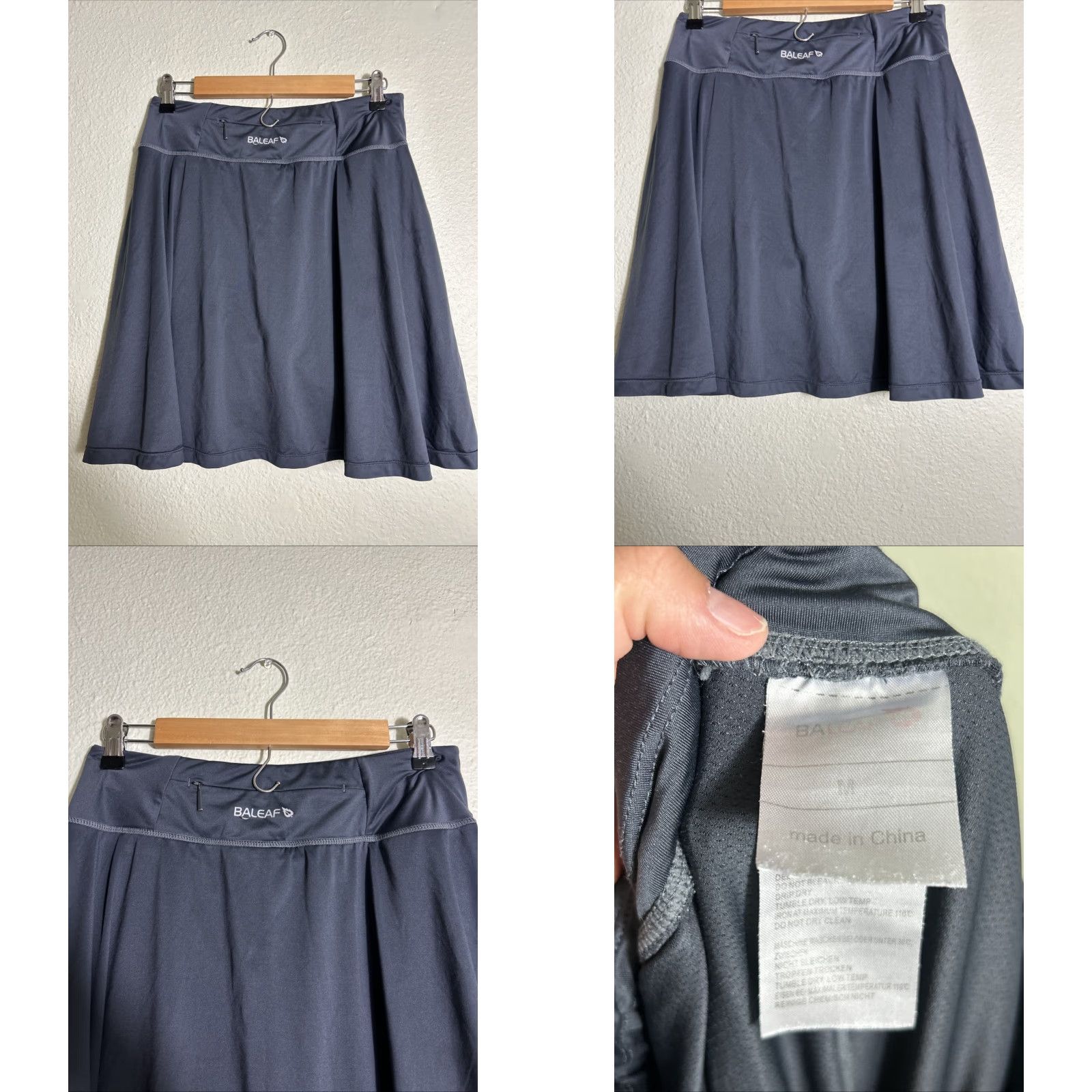 Vintage Baleaf Women’s M Skirt Athletic Tennis Golf Lined Gray Polyester 28x25 Sports Activewear Mens? No end. Size 32" / US 10 / IT 46 - 8 Thumbnail