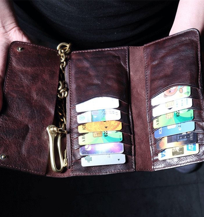 Japanese Brand × Leather Long Clutch Leather Wallet Size ONE SIZE - 4 Thumbnail