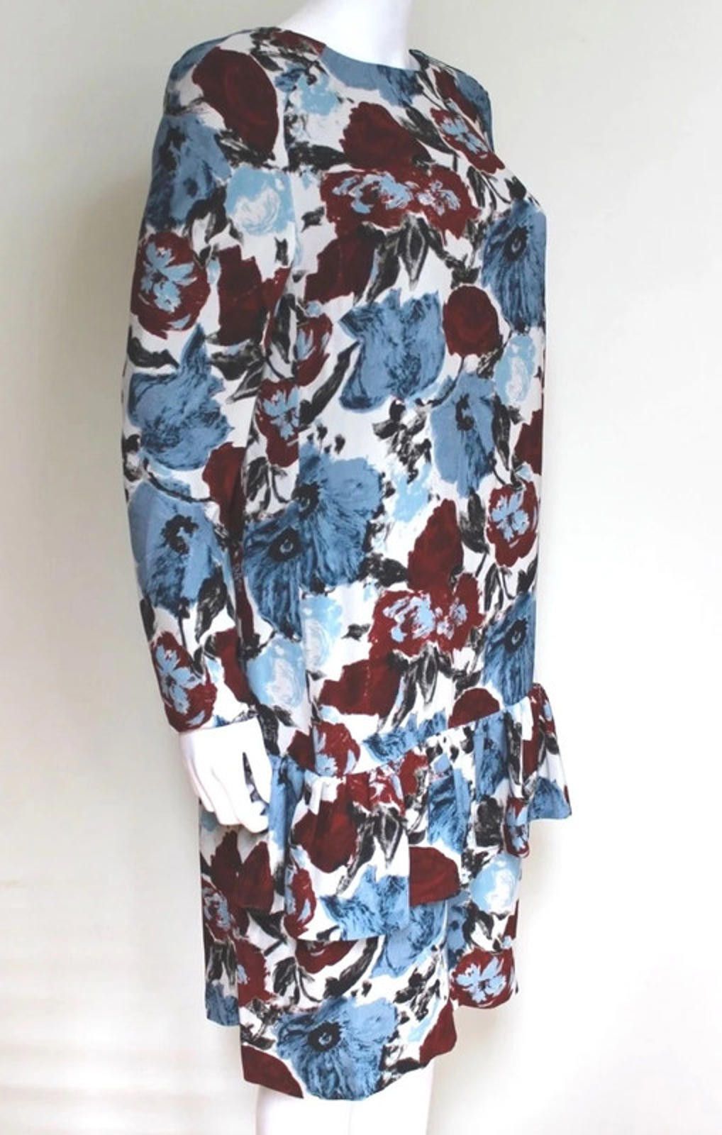 Dries Van Noten Dries van Noten Floral Frill Shift Dress F40 uk 12 Size M / US 6-8 / IT 42-44 - 2 Thumbnail