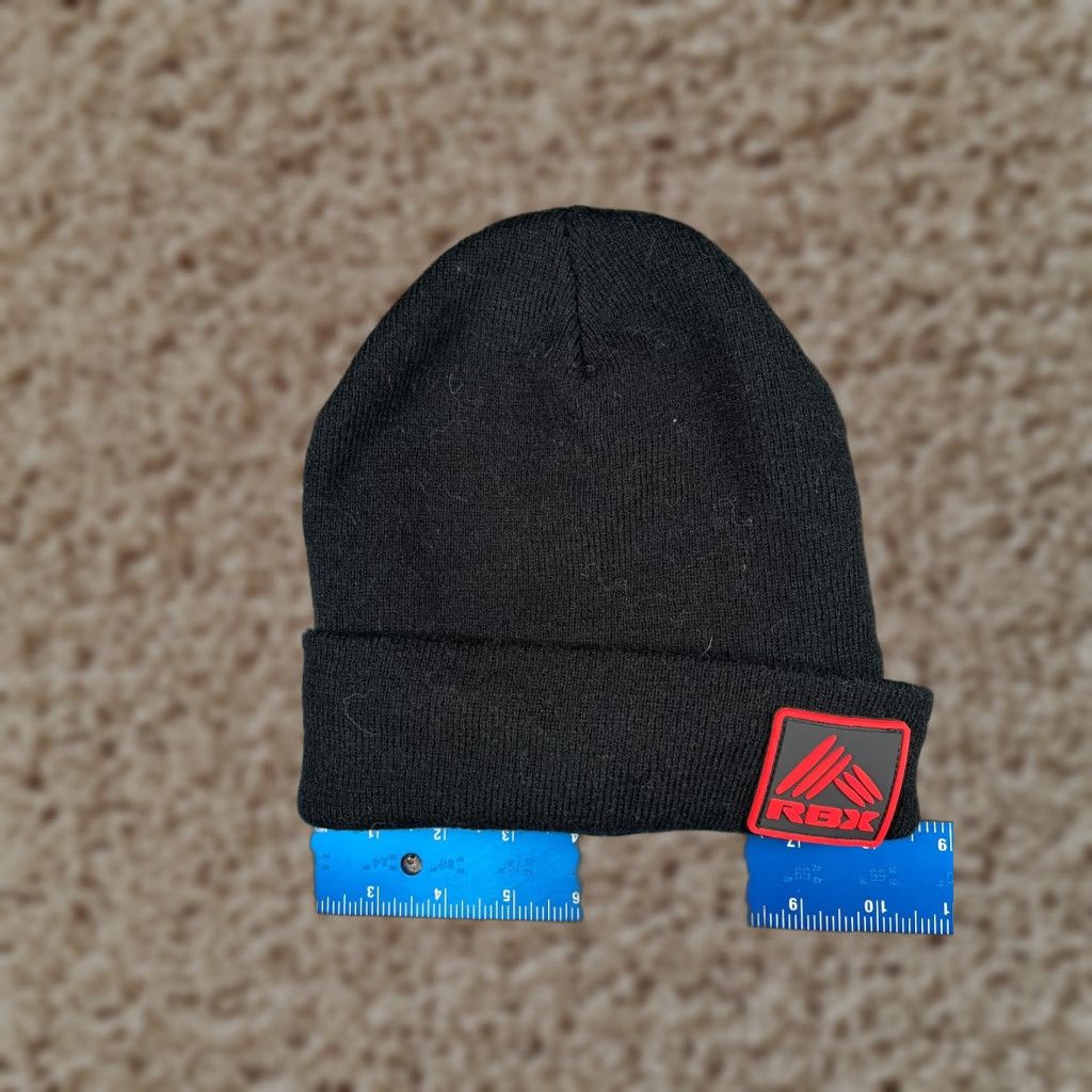 Vintage RBX Active Beanie One Size Adult Black Knit Acrylic Polyester Lined Ski Hat/Toque Unisex Womens Mens Size ONE SIZE - 1 Thumbnail