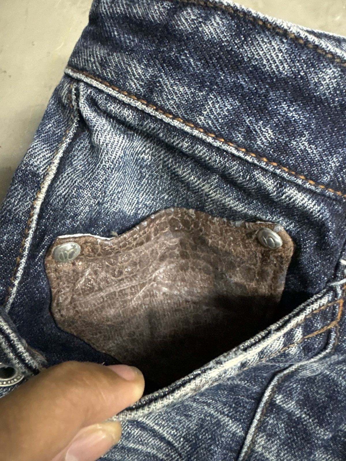Tornado Mart 🥵Nicole club for men // Distressed Indigo Flared Denim Size US 31 - 17 Thumbnail