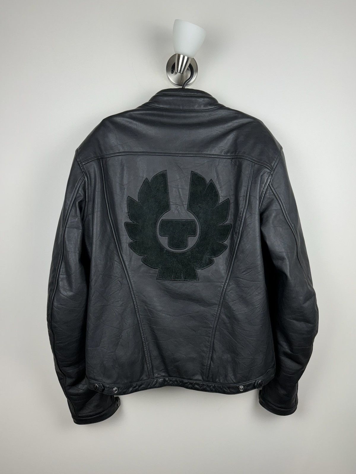 Belstaff Leather bomber jacket Belstaff original casual biker item Size US XL / EU 56 / 4 - 1 Thumbnail