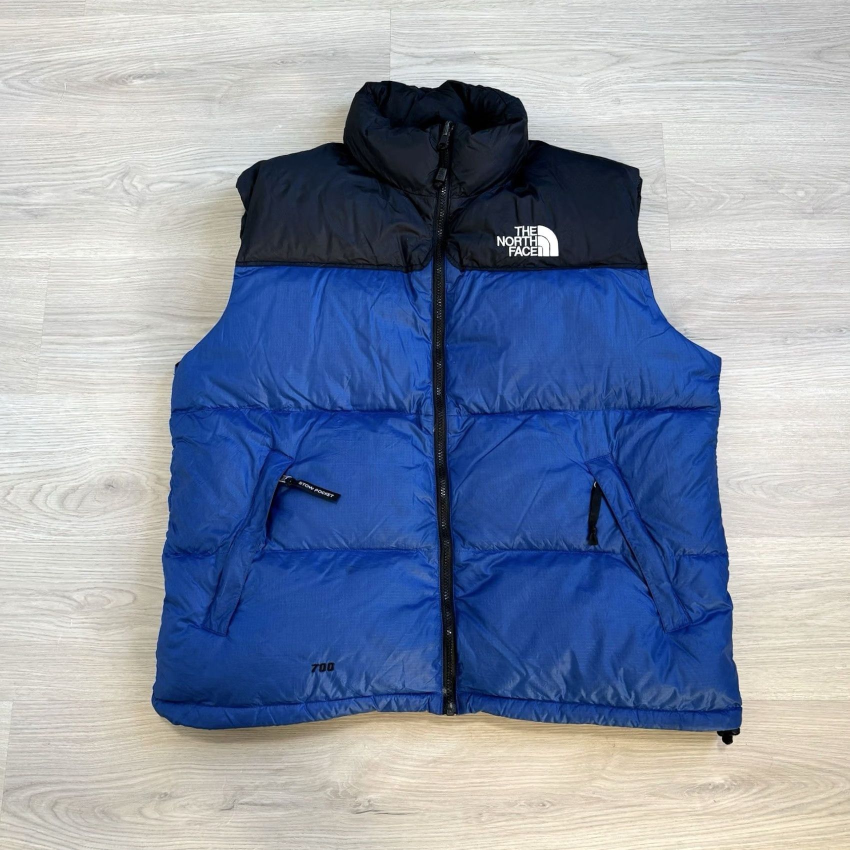 The North Face VINTAGE The North Face Nuptse 700 Down Vest XL Blue 90s Puffer Men Mens Size US XL / EU 56 / 4 - 2 Thumbnail