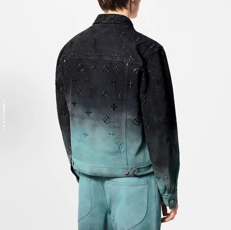 Louis Vuitton LV Embroidered Gradient Denim Jacket-2507 Size US M / EU 48-50 / 2 - 7 Thumbnail