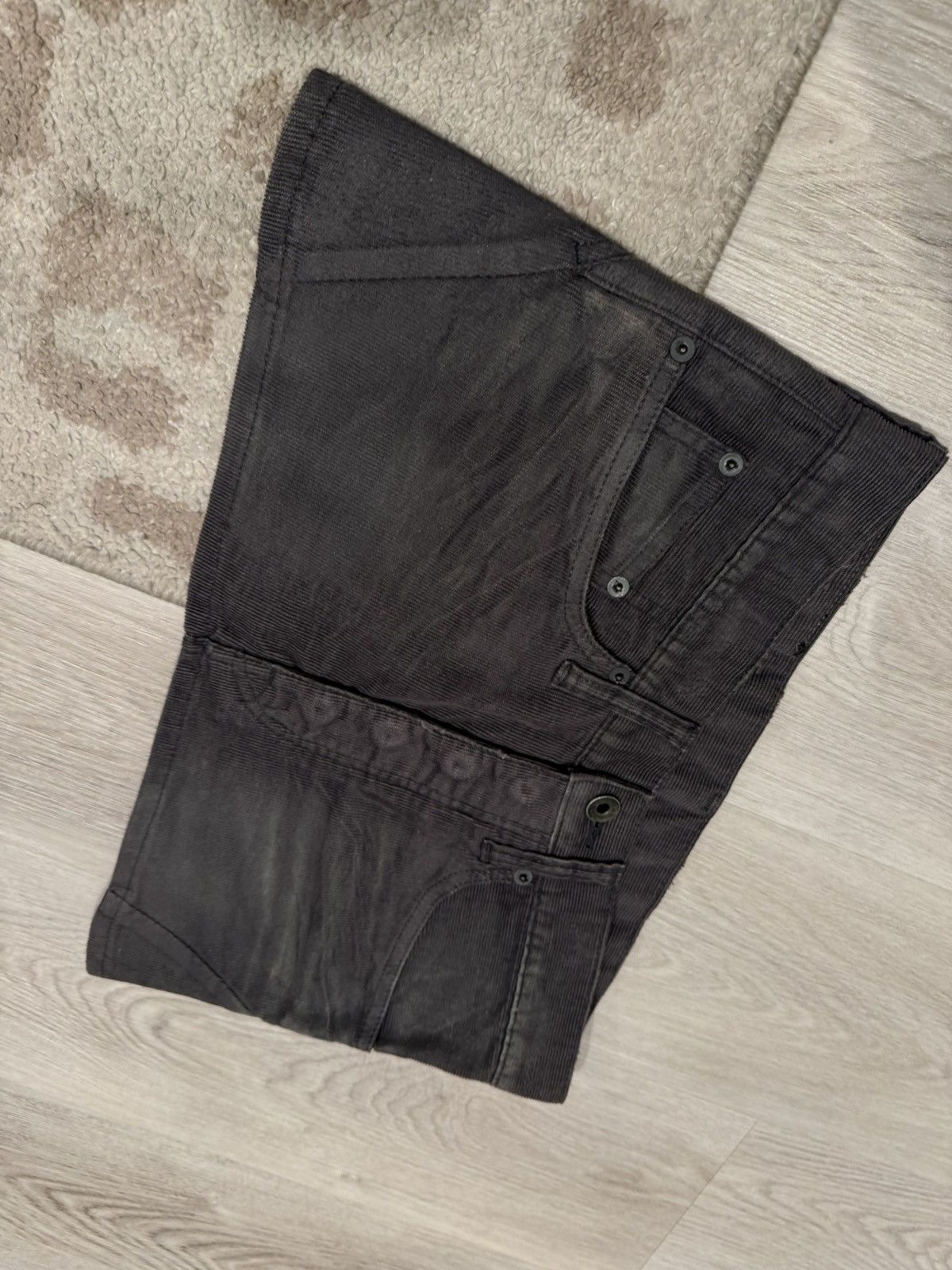 Le Grande Bleu (L.G.B.) micro mini corduroy skirt!! Size 25" / US 0 / IT 36 - 4 Thumbnail