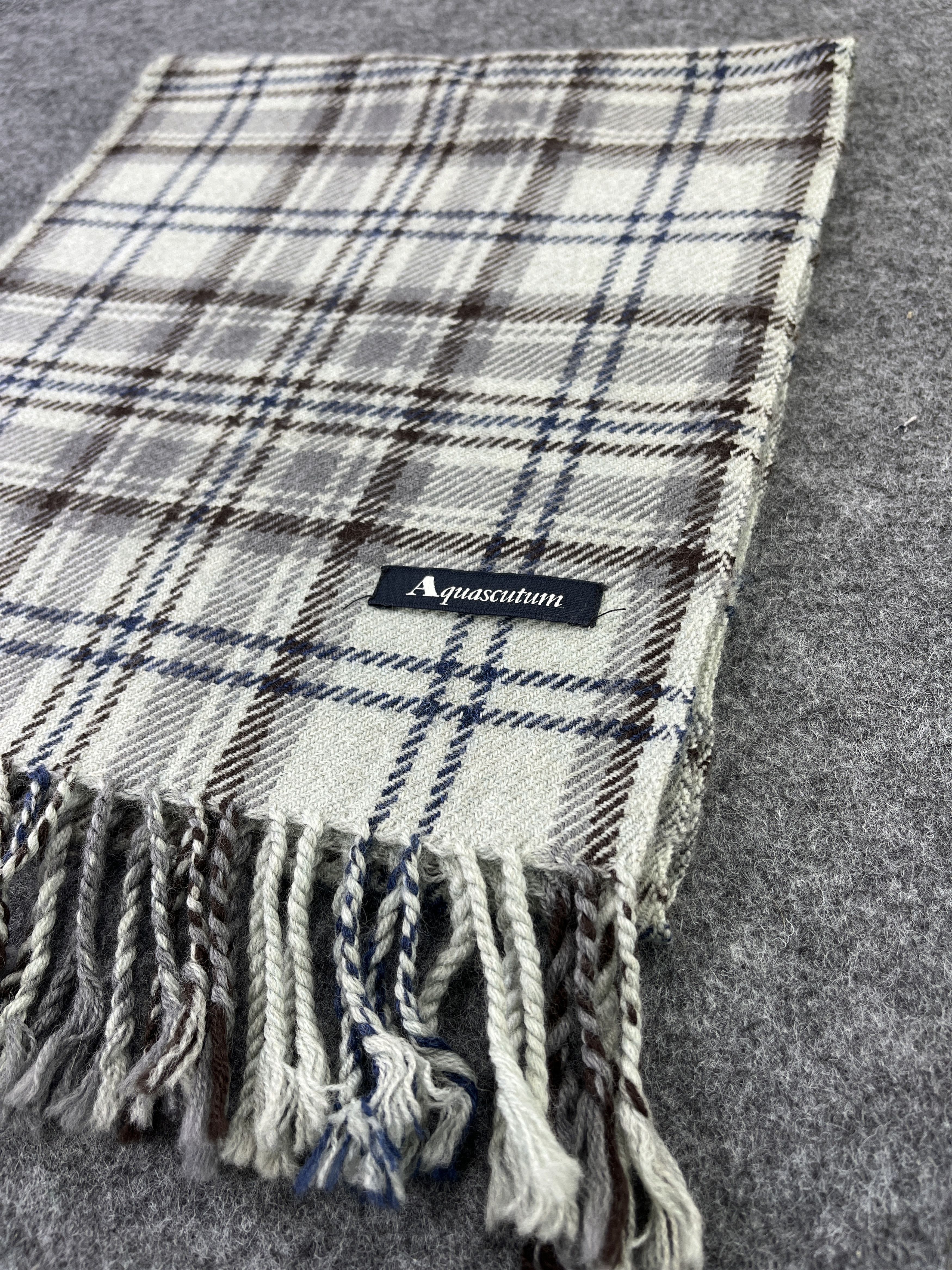 Aquascutum × Vintage Aquasqutum Scarf / Muffler / Neckwear T150 Size ONE SIZE - 7 Thumbnail