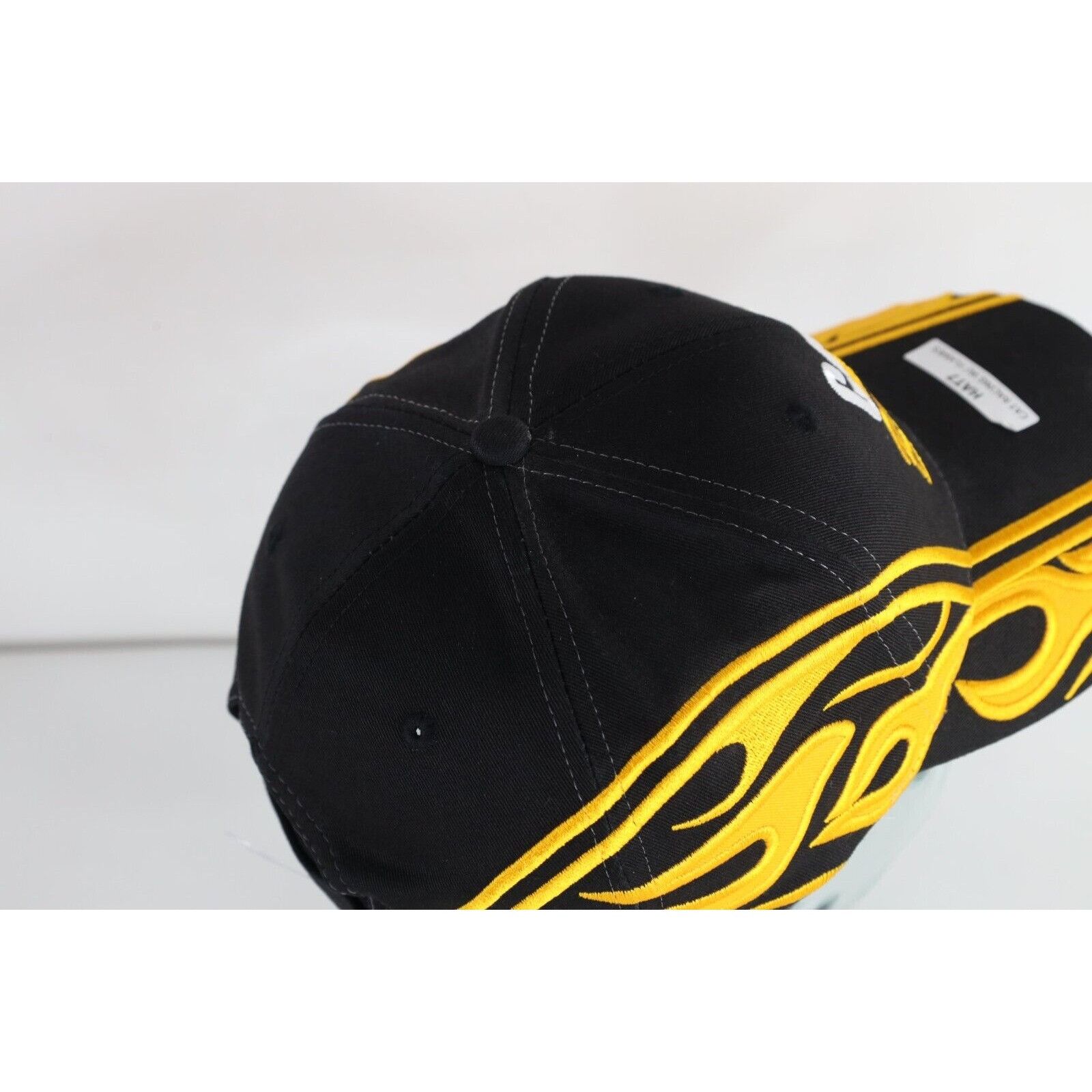Caterpillar × Vintage Deadstock Vintage Y2K Cat Caterpillar Racing Fire Flames Hat Size ONE SIZE - 6 Thumbnail