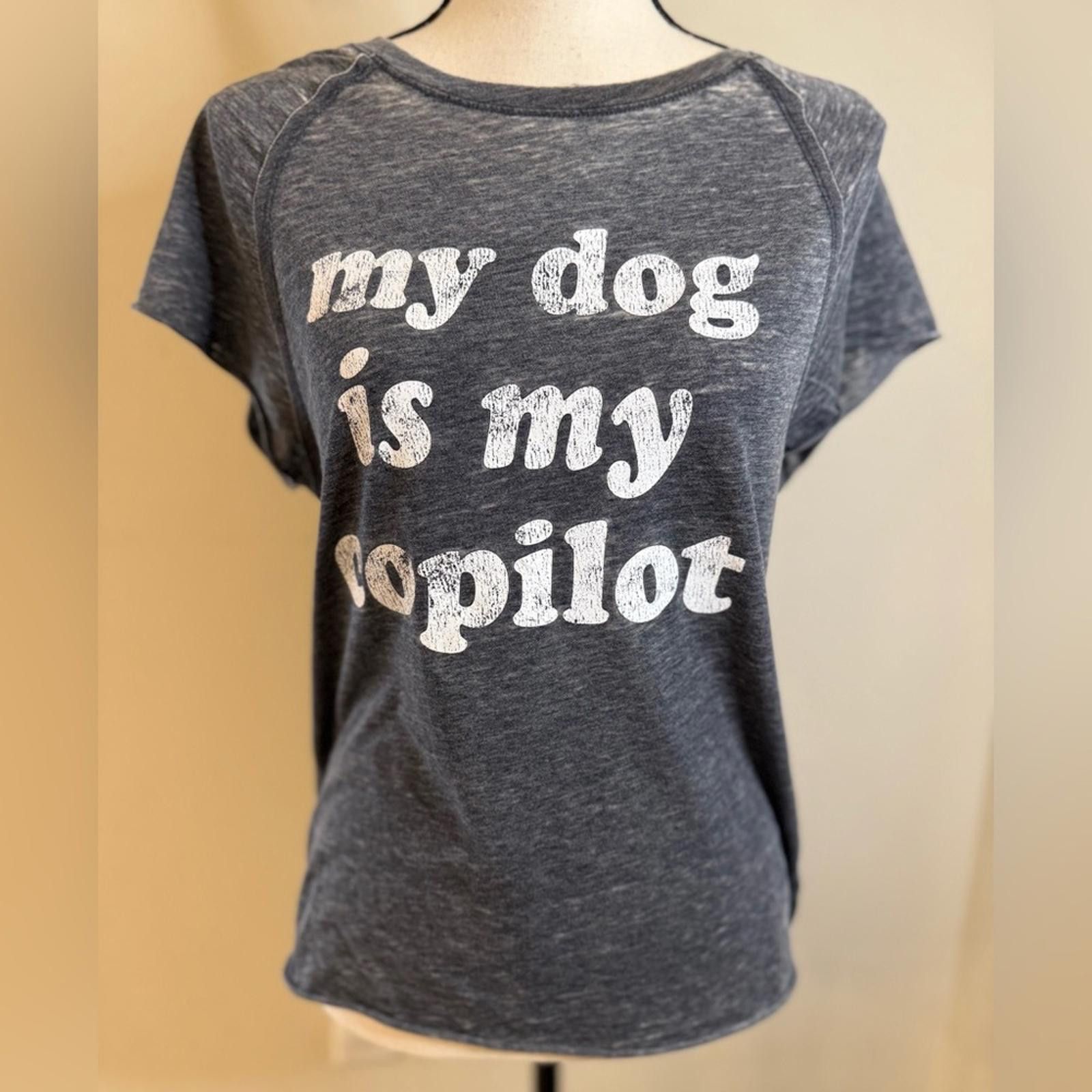 Other Grayson Threads gray graphic tee My Dog is My Copilot SZ XS Size XS / US 0-2 / IT 36-38 - 1 Thumbnail