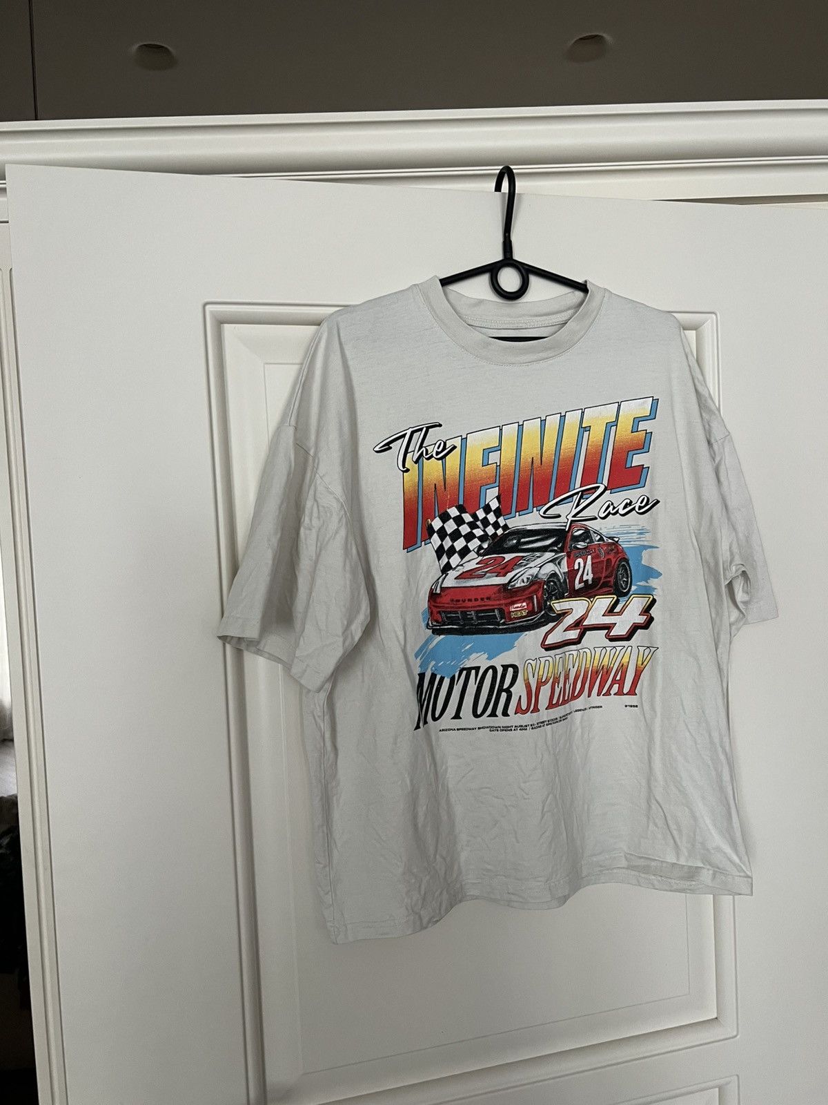 NASCAR Vintage 1996 NASCAR Speedway Racing Infinite Car T-Shirt Tee Size US XL / EU 56 / 4 - 13 Thumbnail
