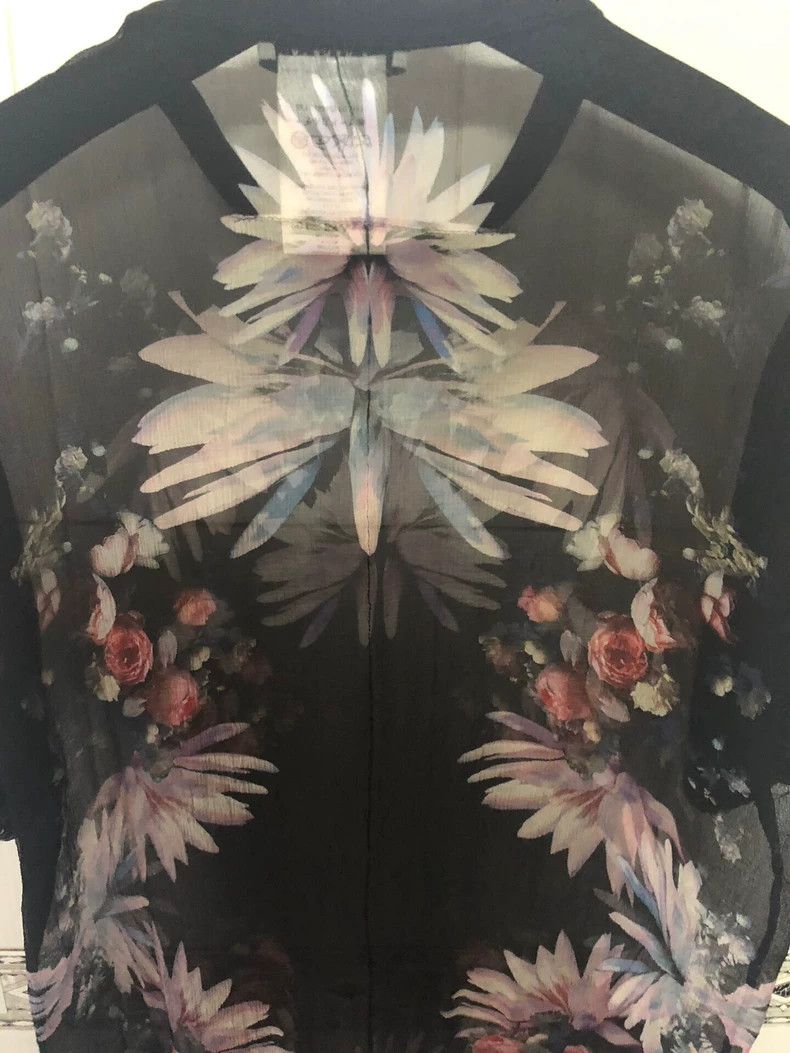 Givenchy Givenchy SizeS Mulberry Silk Hoodie, Size 34 Size US S / EU 44-46 / 1 - 3 Thumbnail