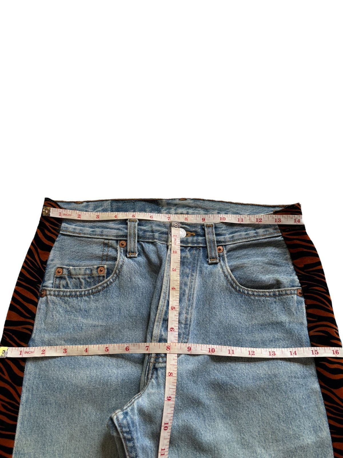 Levi's Vintage 90s Levis 501 Mud Wash Custom Distressed Loose Jeans Size US 29 - 10 Thumbnail