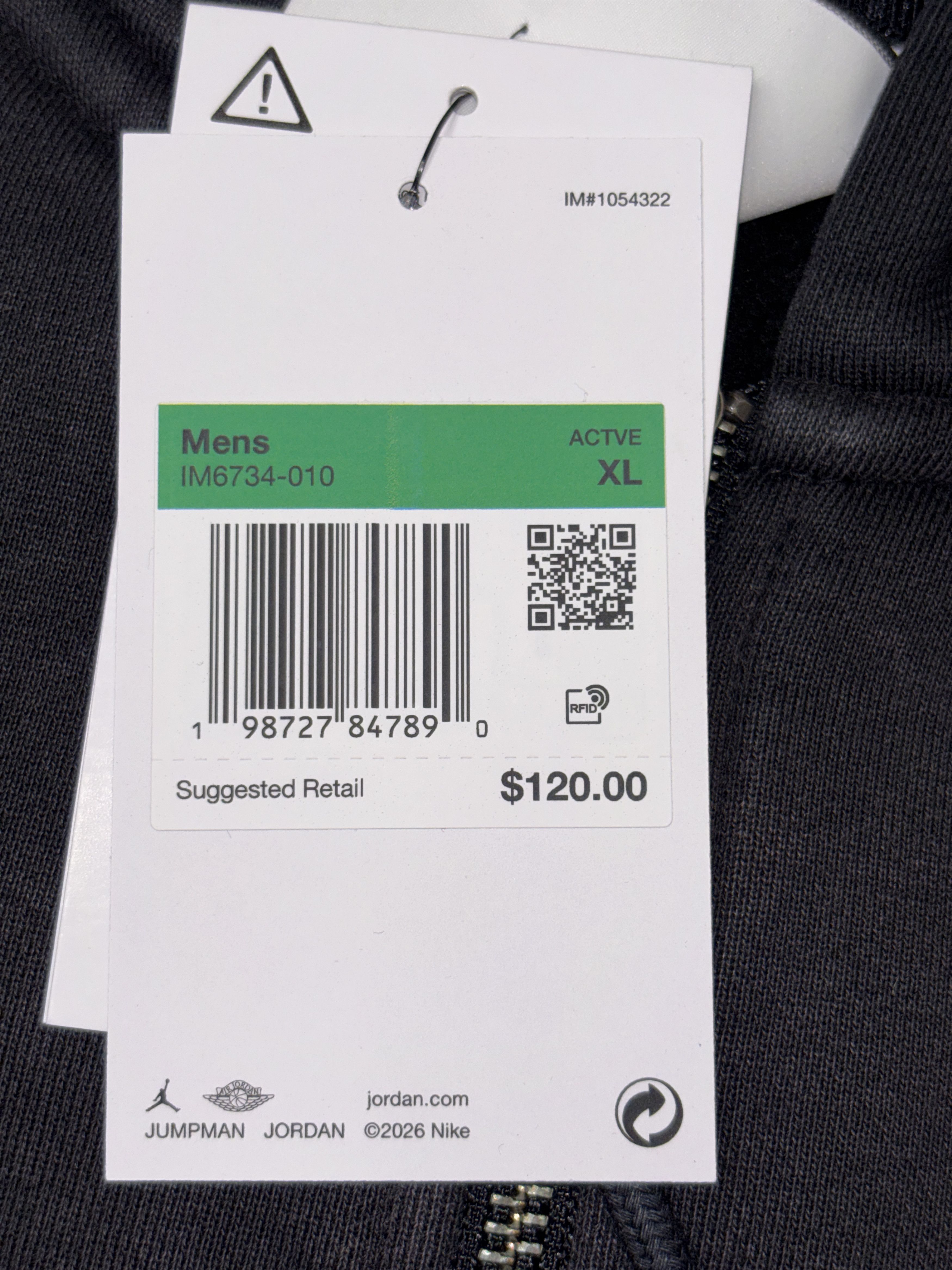Levi's × Nike Nike Jordan x Levi's Full Zip Hoodie Black XLarge IM6734-010 Size US XL / EU 56 / 4 - 10 Thumbnail