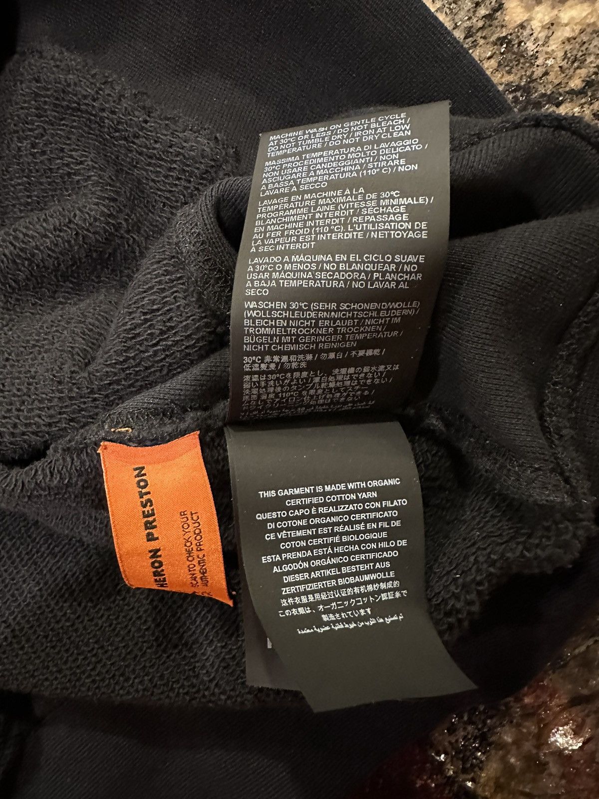 Heron Preston Heron Preston Logo Color Block Gothic Print Black Hoodie Size US M / EU 48-50 / 2 - 13 Thumbnail