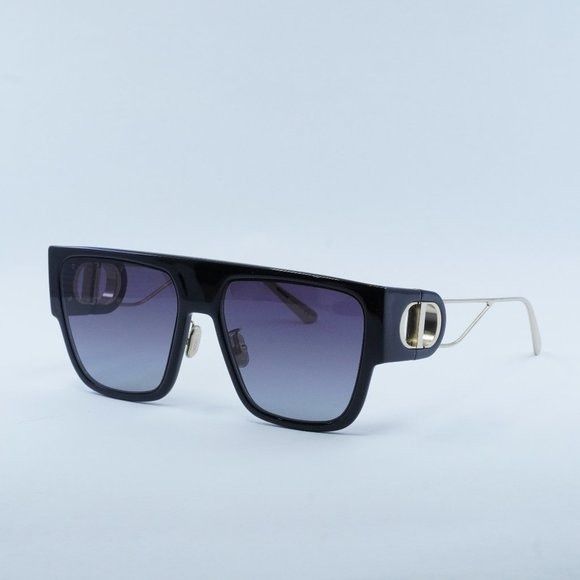 image of New Dior 30Montaigne S3U 12A1 Black/gradient Grey Sunglasses, Women's