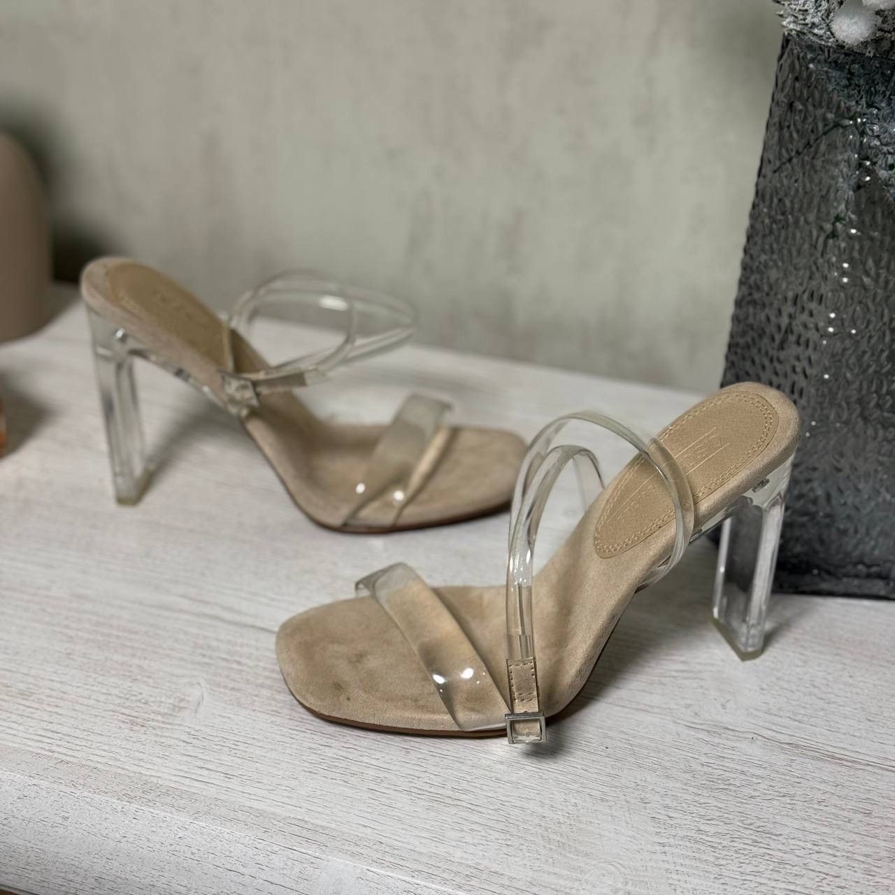 Asos ASOS women's beige heeled shoes, size 37 Size US 7 / IT 37 - 12 Thumbnail