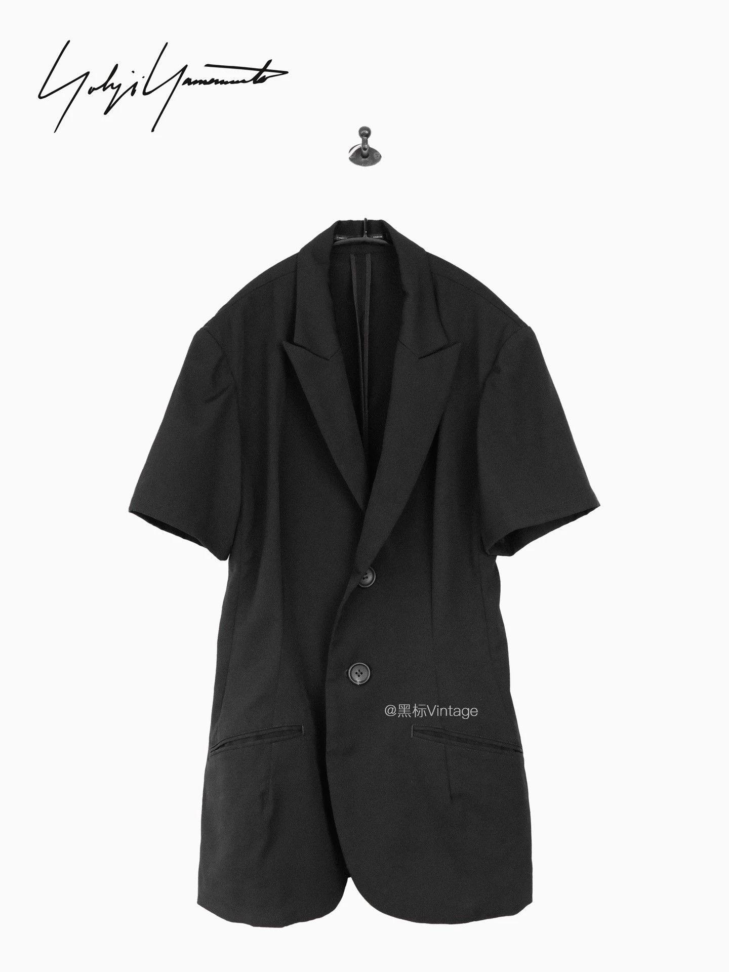 Yohji Yamamoto Yohji Yamamoto 22ss Vtg Minimal Notch Lapel Short Jkt Size S / US 4 / IT 40 - 1 Thumbnail