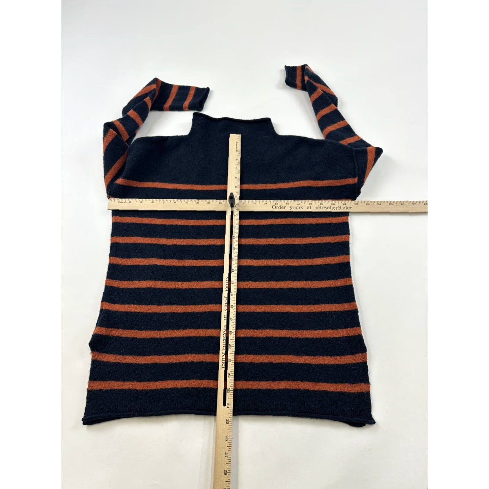 Madewell Madewell Sweater Women 2XS Multicolor Striped Wool Blend Oversized Boxy Mock Neck Long Sleeve Pullover Feminine 2XS Mens? Wait genders. End: Womens Size XXS / US 00 / IT 34 - 5 Thumbnail