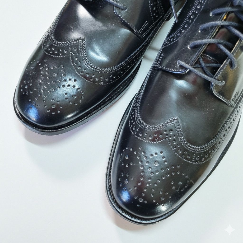 Bostonian Bostonian Luxe Men's 12 NEW Shoes Black Leather Oxford Wing Size US 12 / EU 45 - 8 Thumbnail