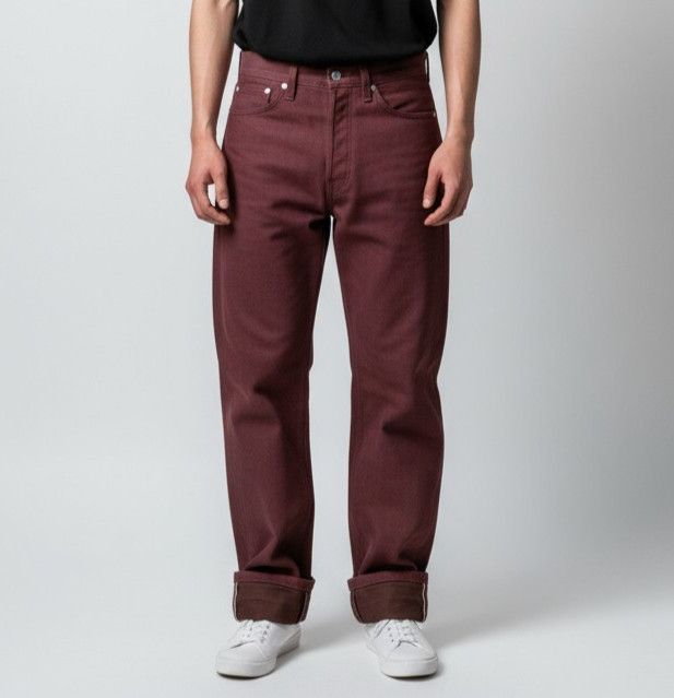 Naked & Famous Naked & Famous Jeans 30x34 Pomegranate Red Japanese Selvedge Size US 30 / EU 46 - 1 Thumbnail