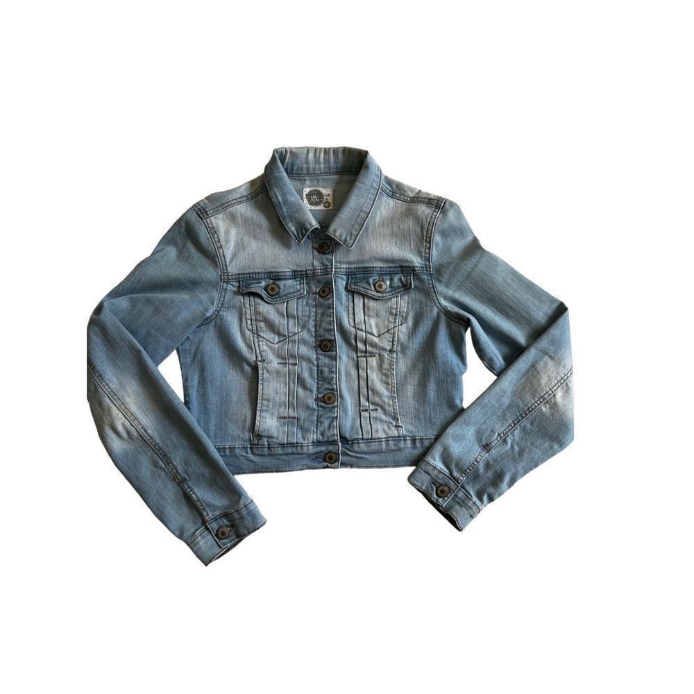 Vintage Vintage 90s Papaya Womens Cropped Button Denim Jacket Size M Size M / US 6-8 / IT 42-44 - 5 Thumbnail