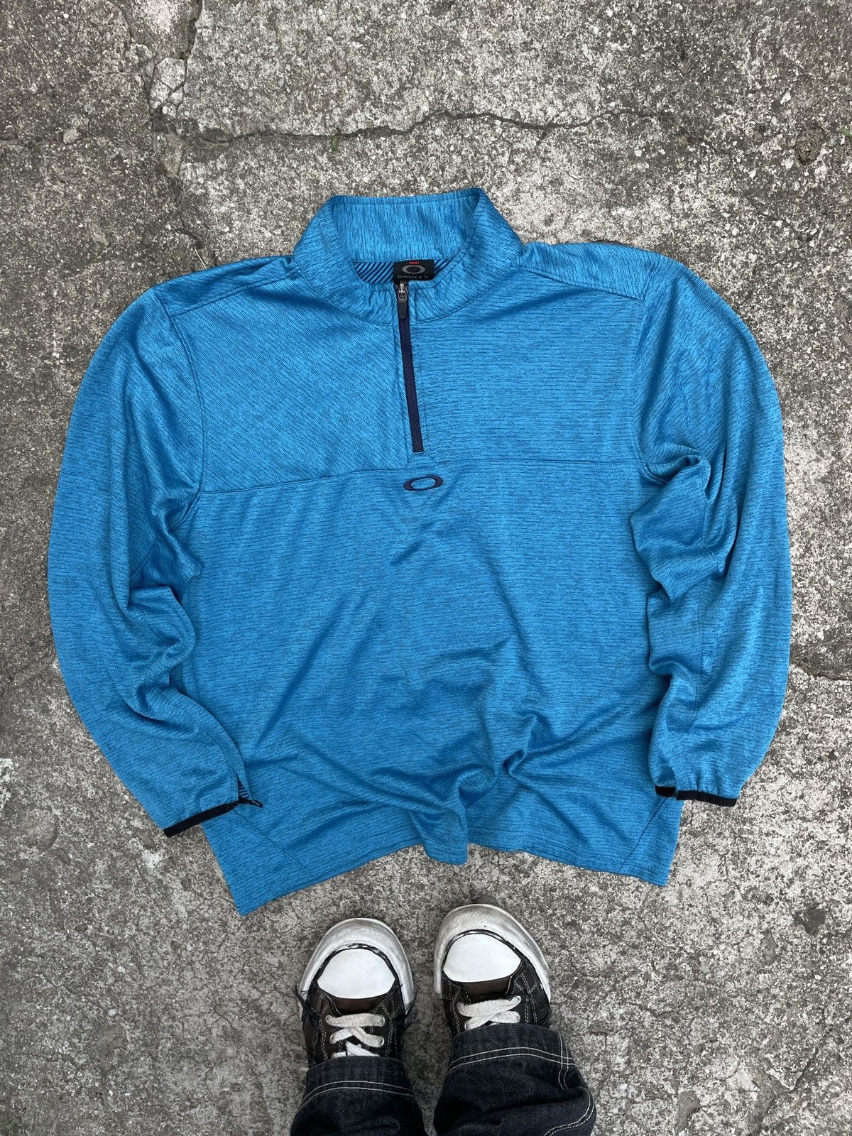 Oakley Oakley Y2K Center Logo 1/3 Zip Fleece Sweatshirt Size US XXL / EU 58 / 5 - 1 Thumbnail