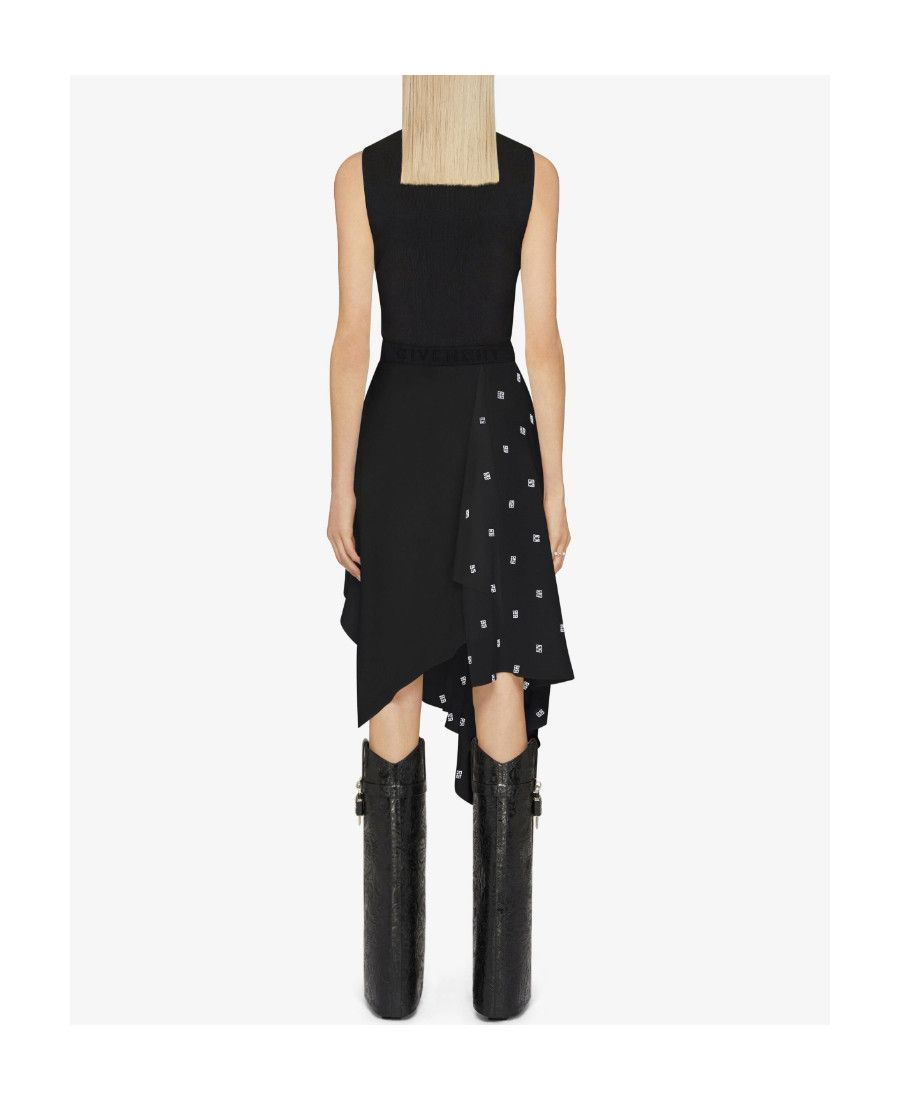 Givenchy o1w1db10325 Sleeveless Dress W Flare Skirt in Black Size S / US 4 / IT 40 - 4 Thumbnail