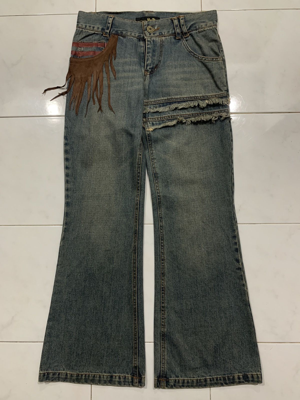 Japanese Brand Vice Dyne Glamorous Style Flared Jeans Size US 30 / EU 46 - 2 Thumbnail