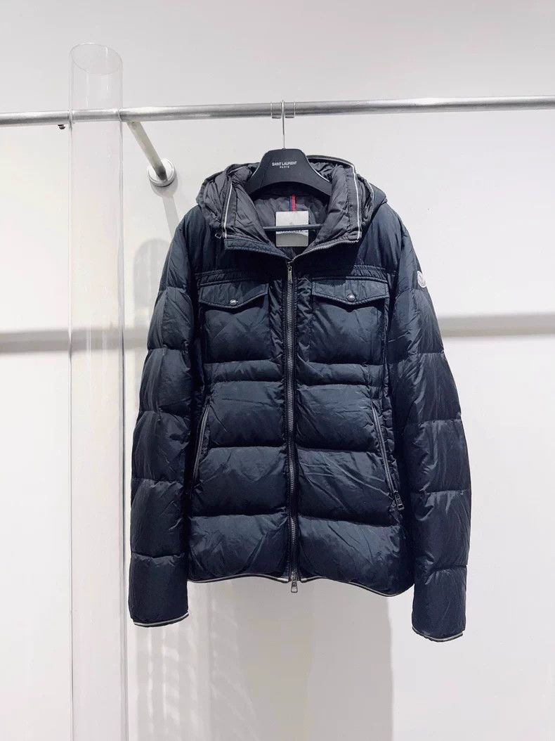 Moncler Moncler Black Puffer Jacket With Hood Size US M / EU 48-50 / 2 - 1 Thumbnail